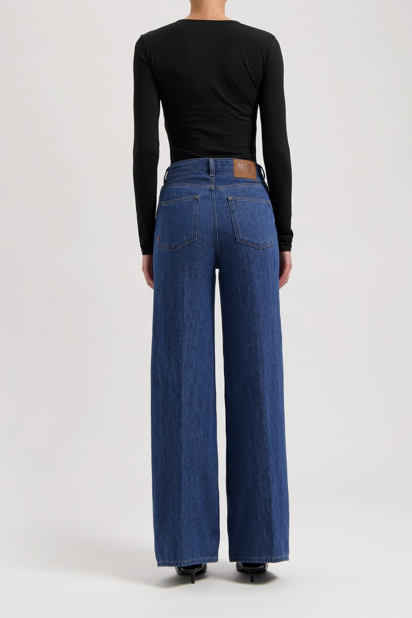 SARA HIGH LOOSE FLOW STONE INDIGO 5