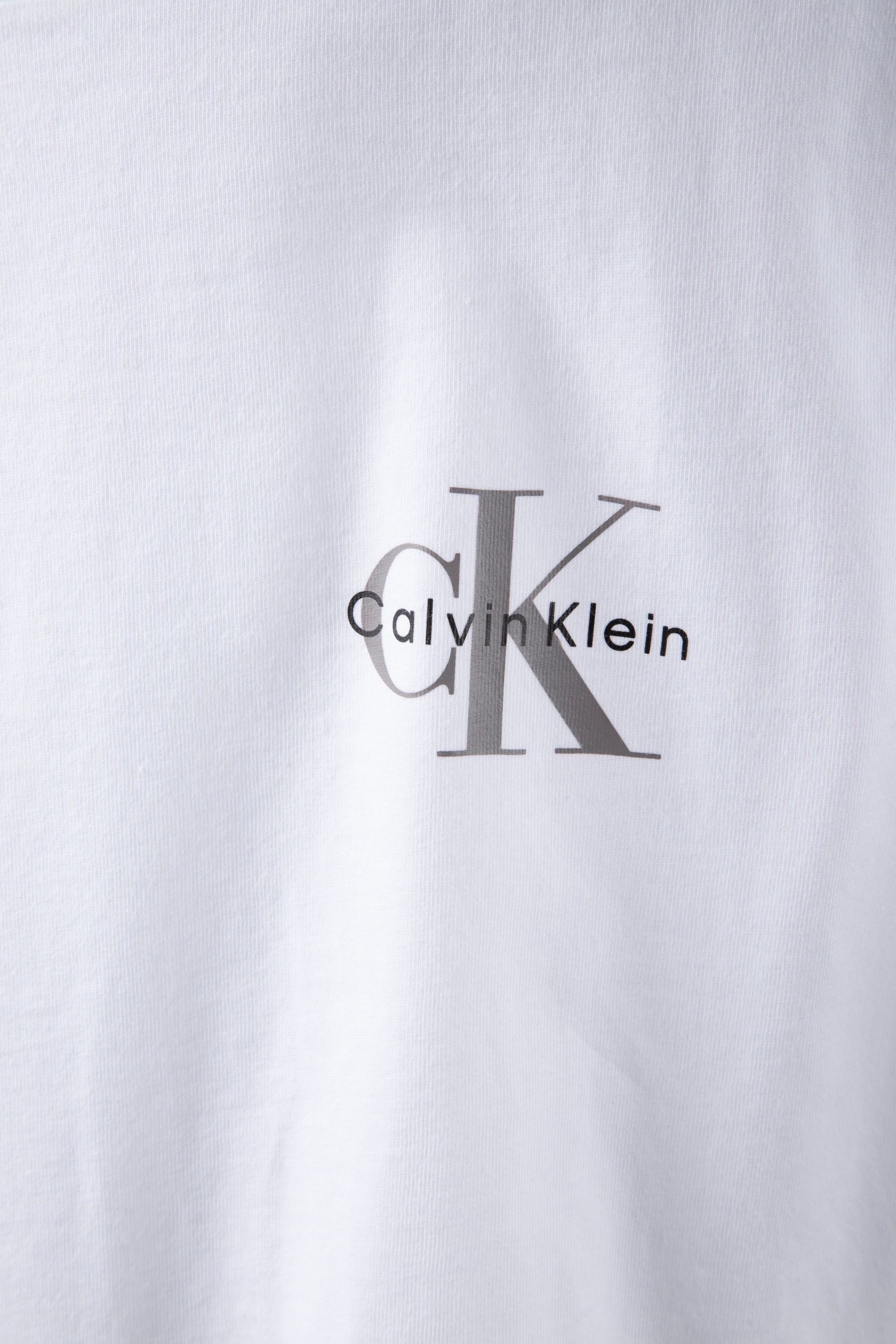 SS 30S CLASSIC MICRO MONOGRAM TEE BRIGHT WHITE/DARK SLATE 6