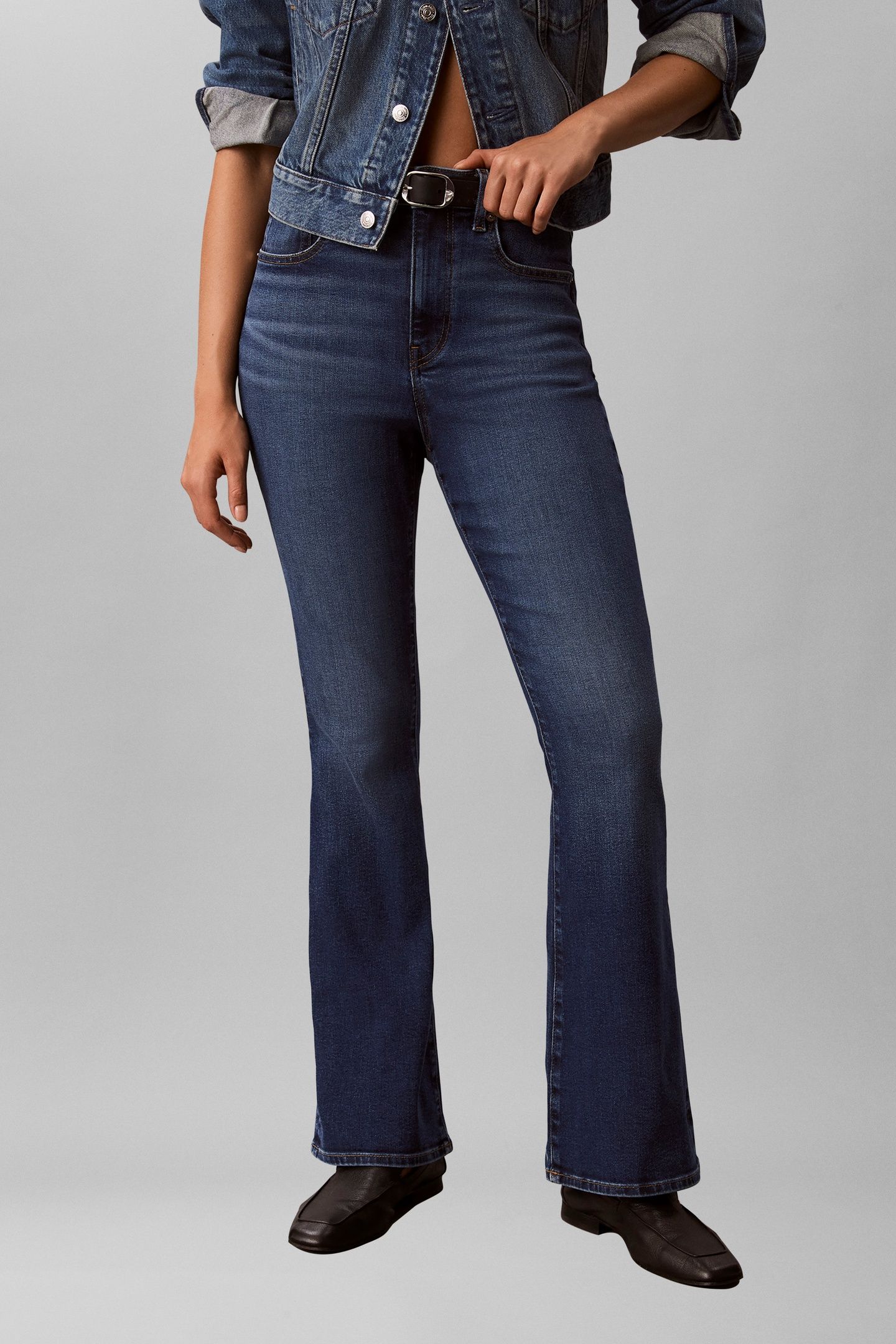 HIGH RISE FLARE MIDTOWN JEAN MIDTOWN BLUE 1