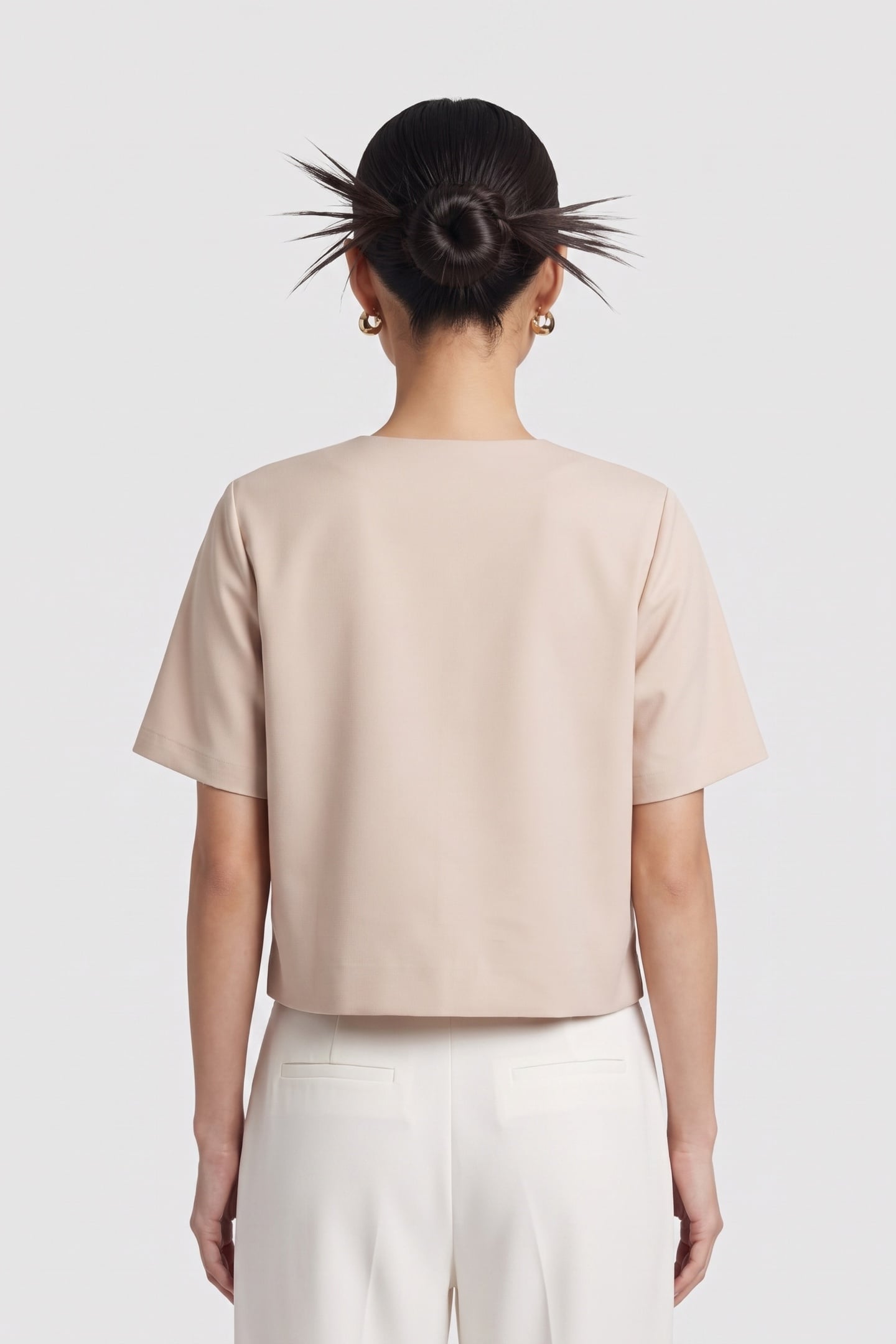 HANNA SCULPTURAL T-SHIRT BEIGE 2