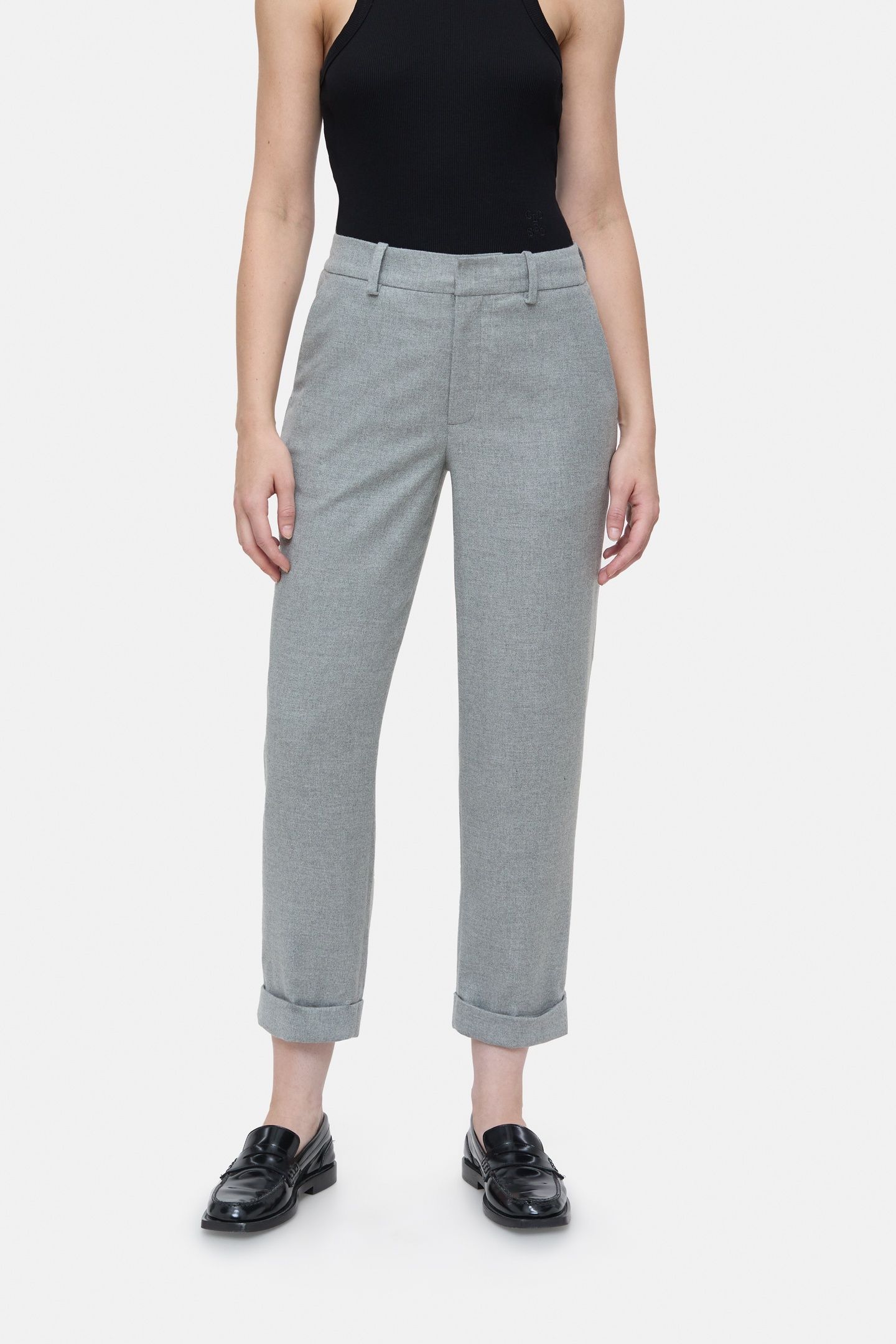 AUCKLEY PANTS LIGHT GREY MELANGE 1