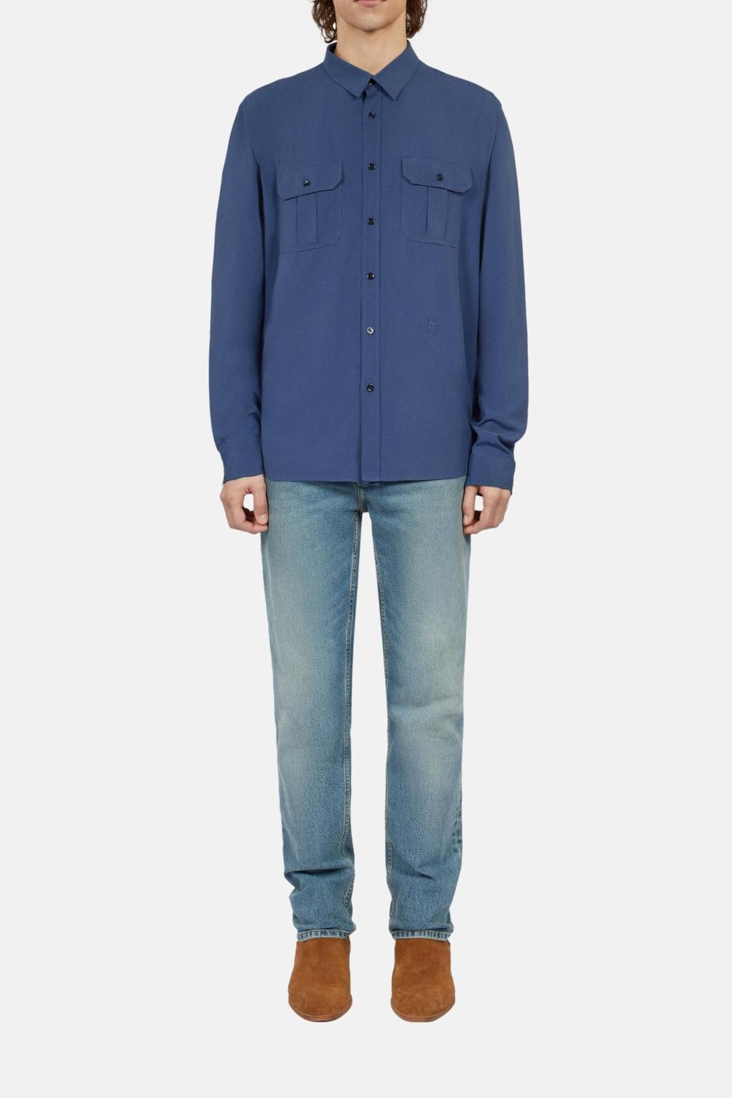 LONG-SLEEVED SHIRT MIDDLE NAVY 2