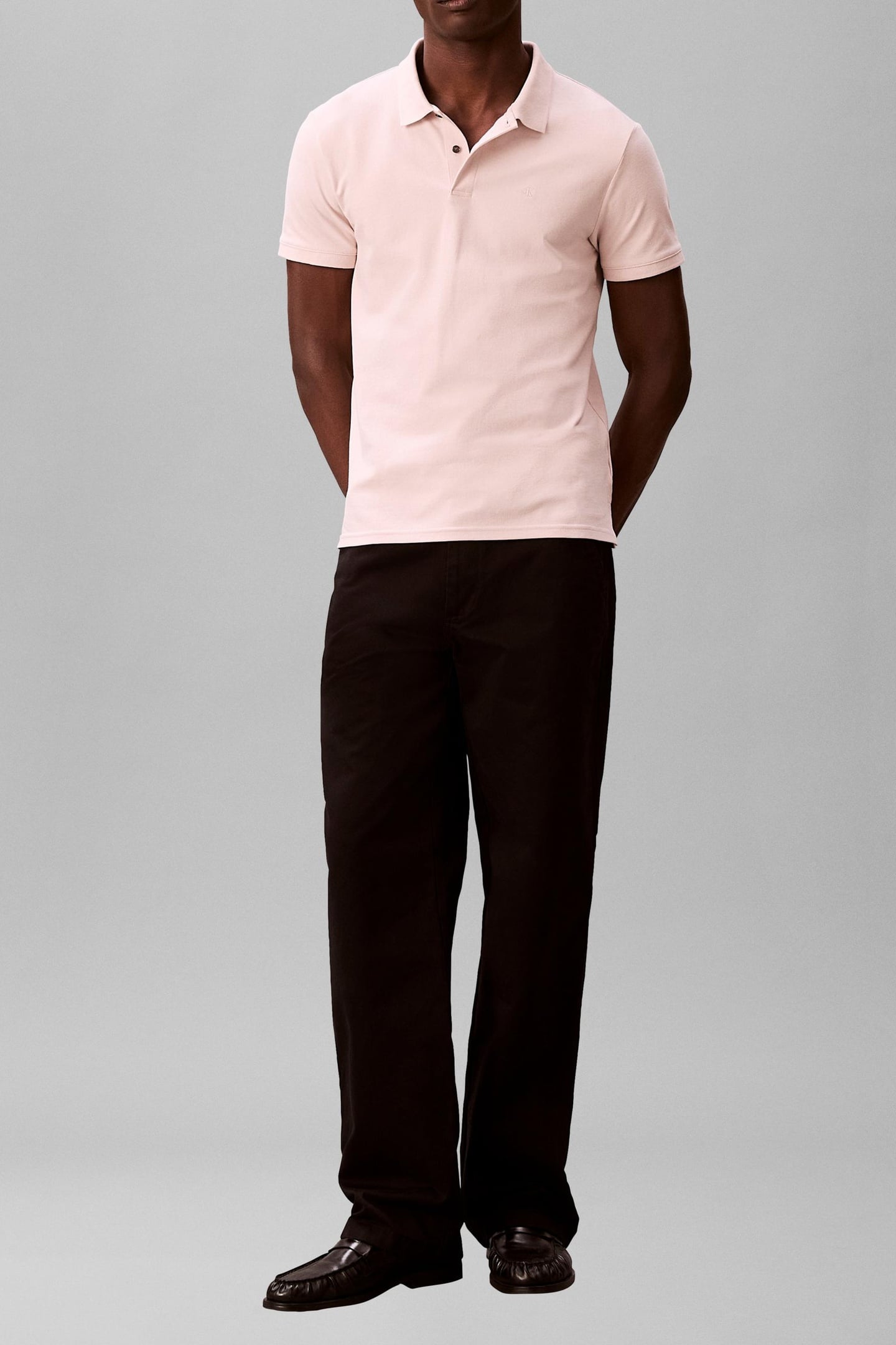 SS SLIM REFINED PIQUE POLO PRAIRIE PEACH 1