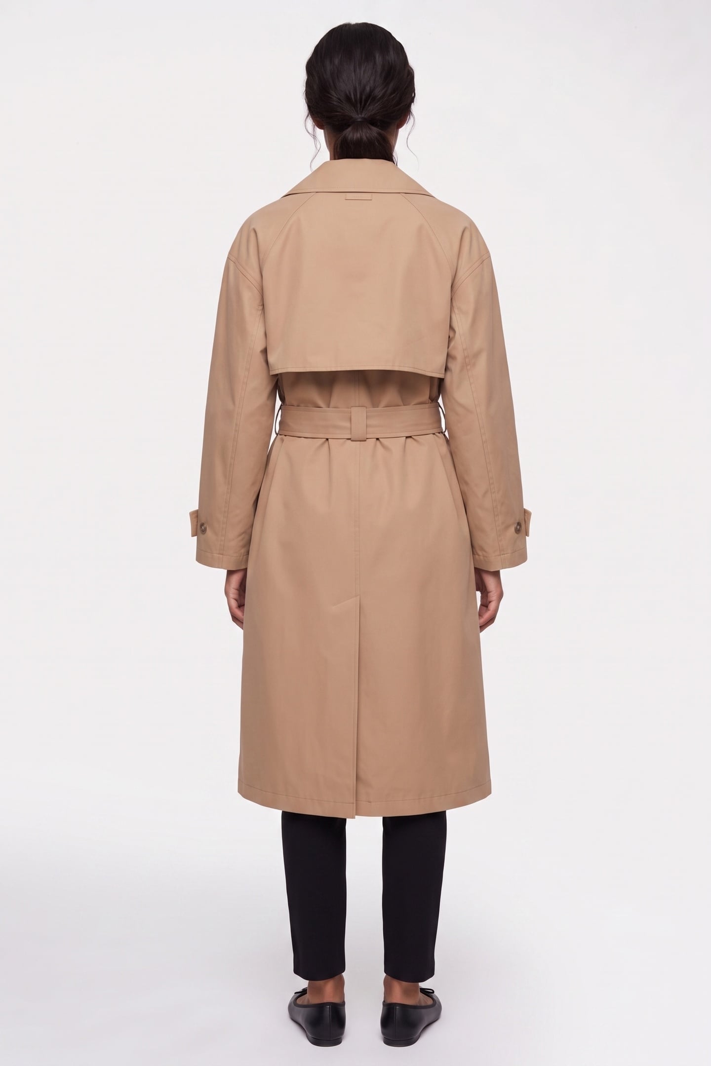 CLASSIC LONG COTTON COAT TANNIN 2