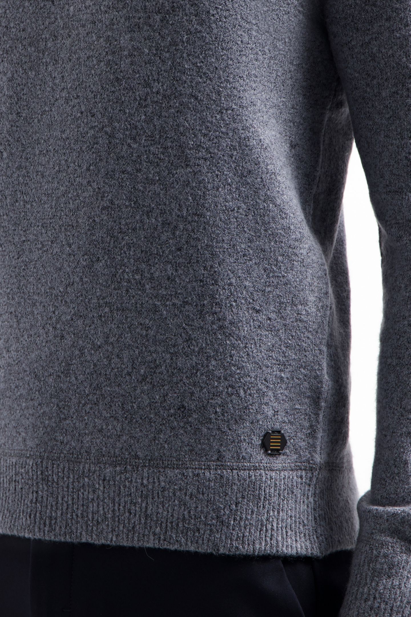 PULLOVER CREWNECK SOFT WOOL BLEND WASHED BLUE 7