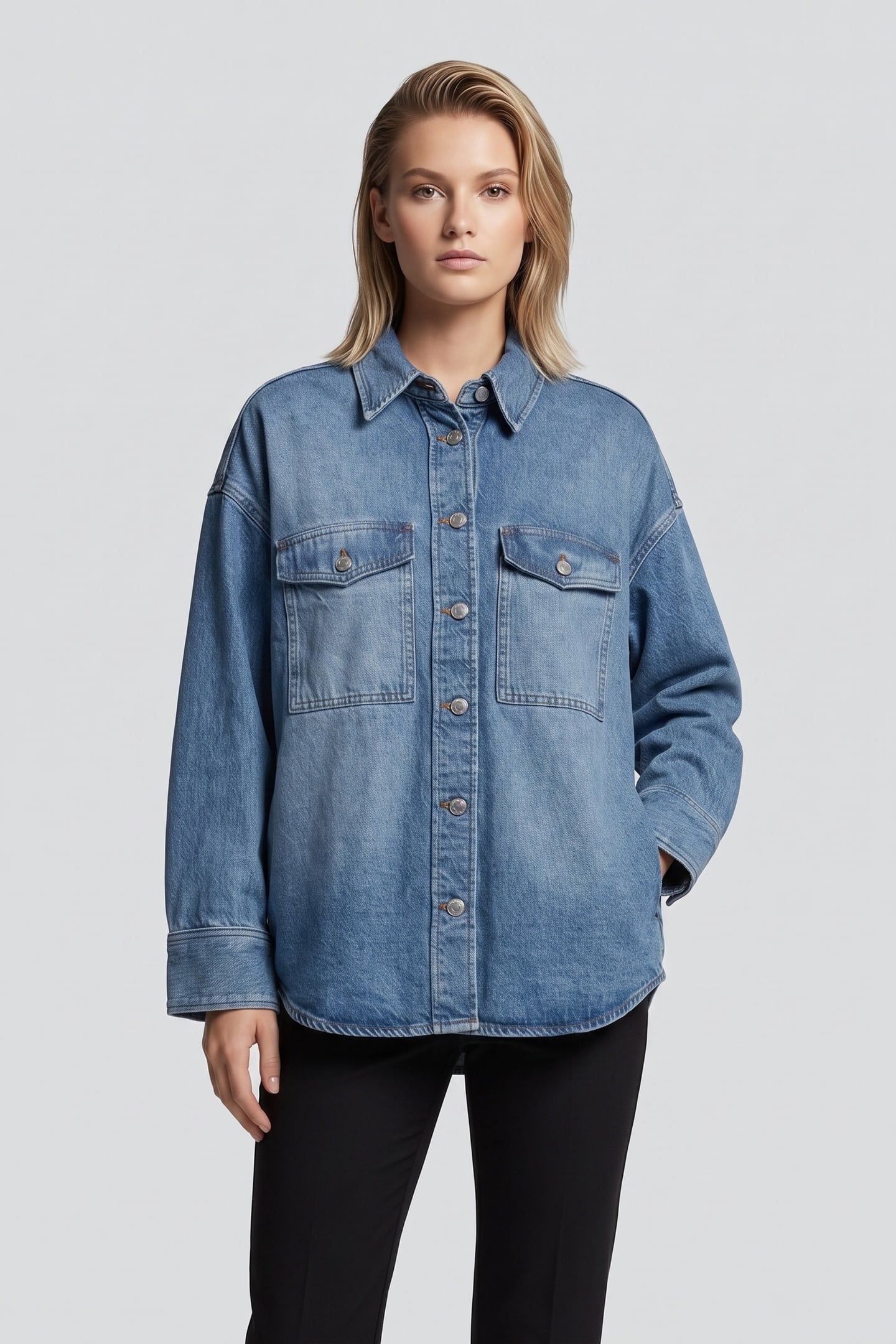 HOCKEY DENIM SHIRT BLUE 1
