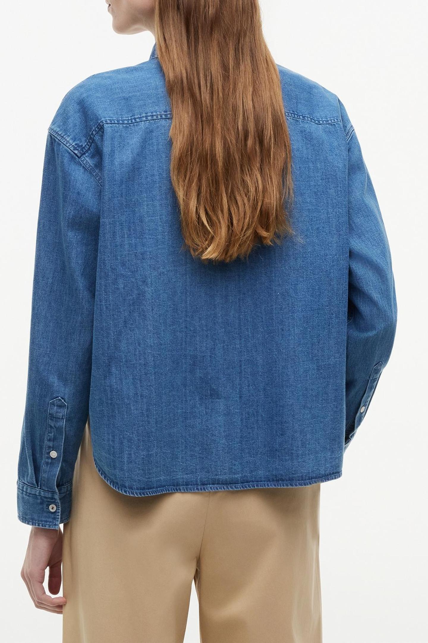 LIGHT DENIM BOXY SHIRT MID BLUE WASH 2