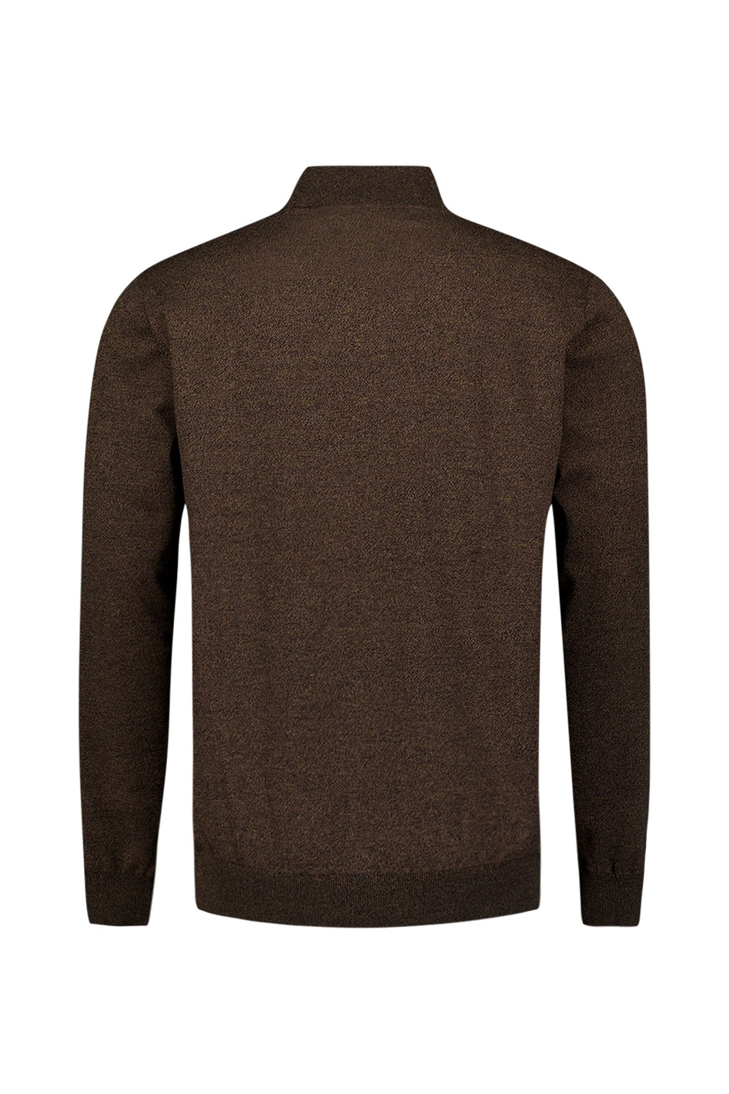 PULLOVER HALF ZIP 2 COLOURED MELANGE TAUPE 6