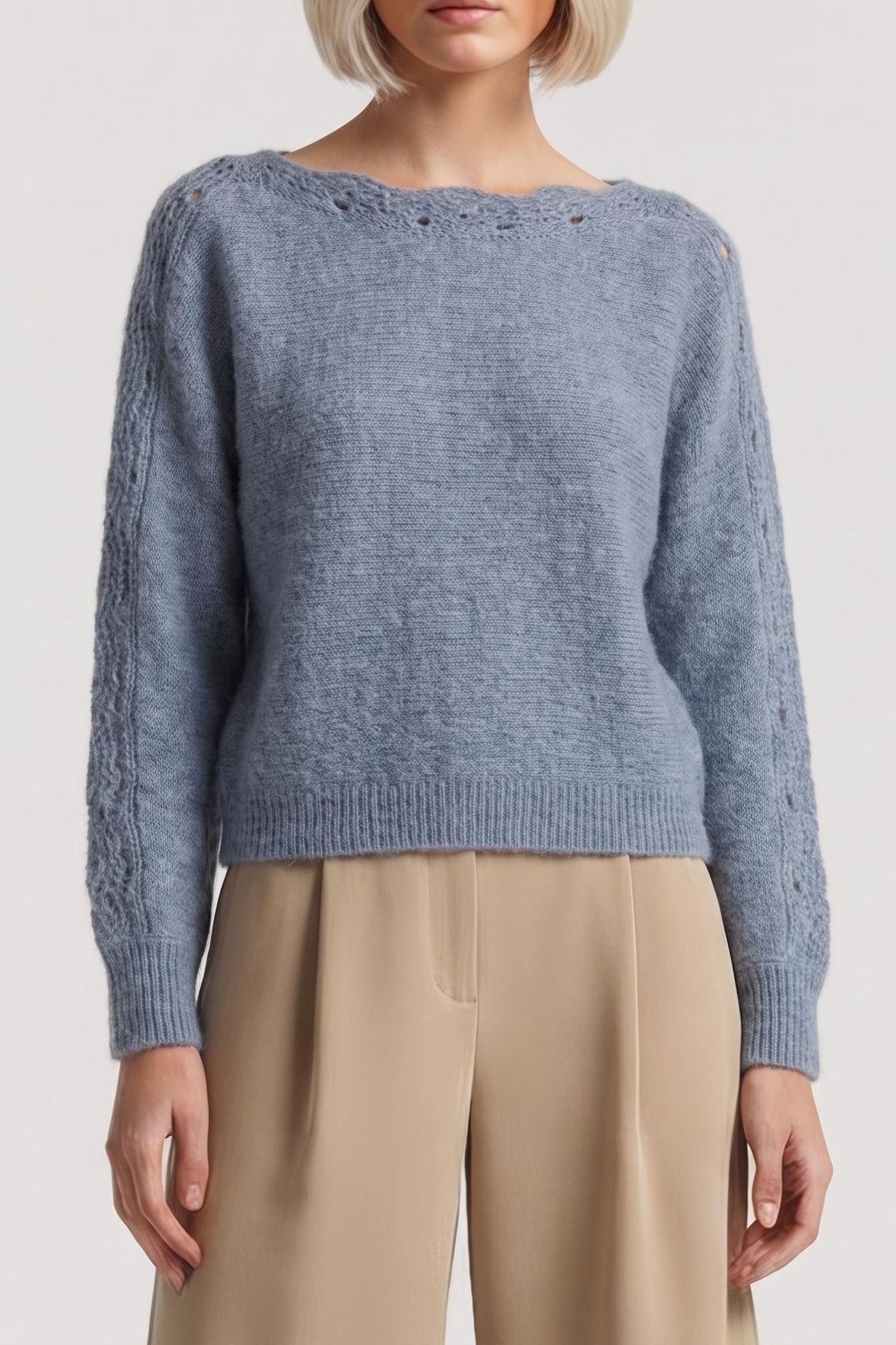 GUESS ECO LS BN MALORIE DOLMAN BLUE RIBBON 2