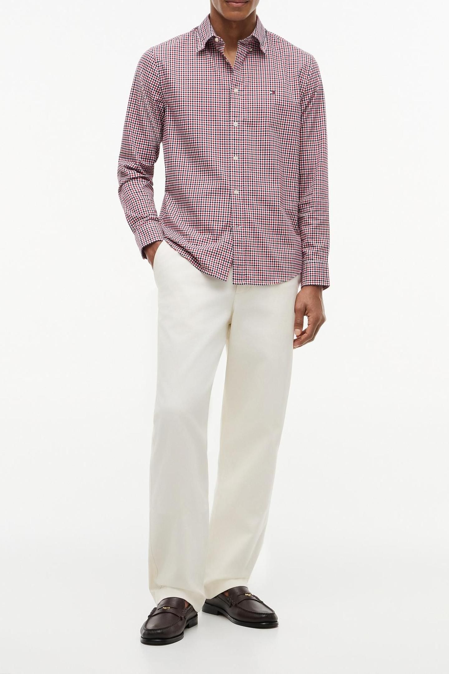 FLEX POPLIN GINGHAM MEDIUM RED/MULTI CHECK 5