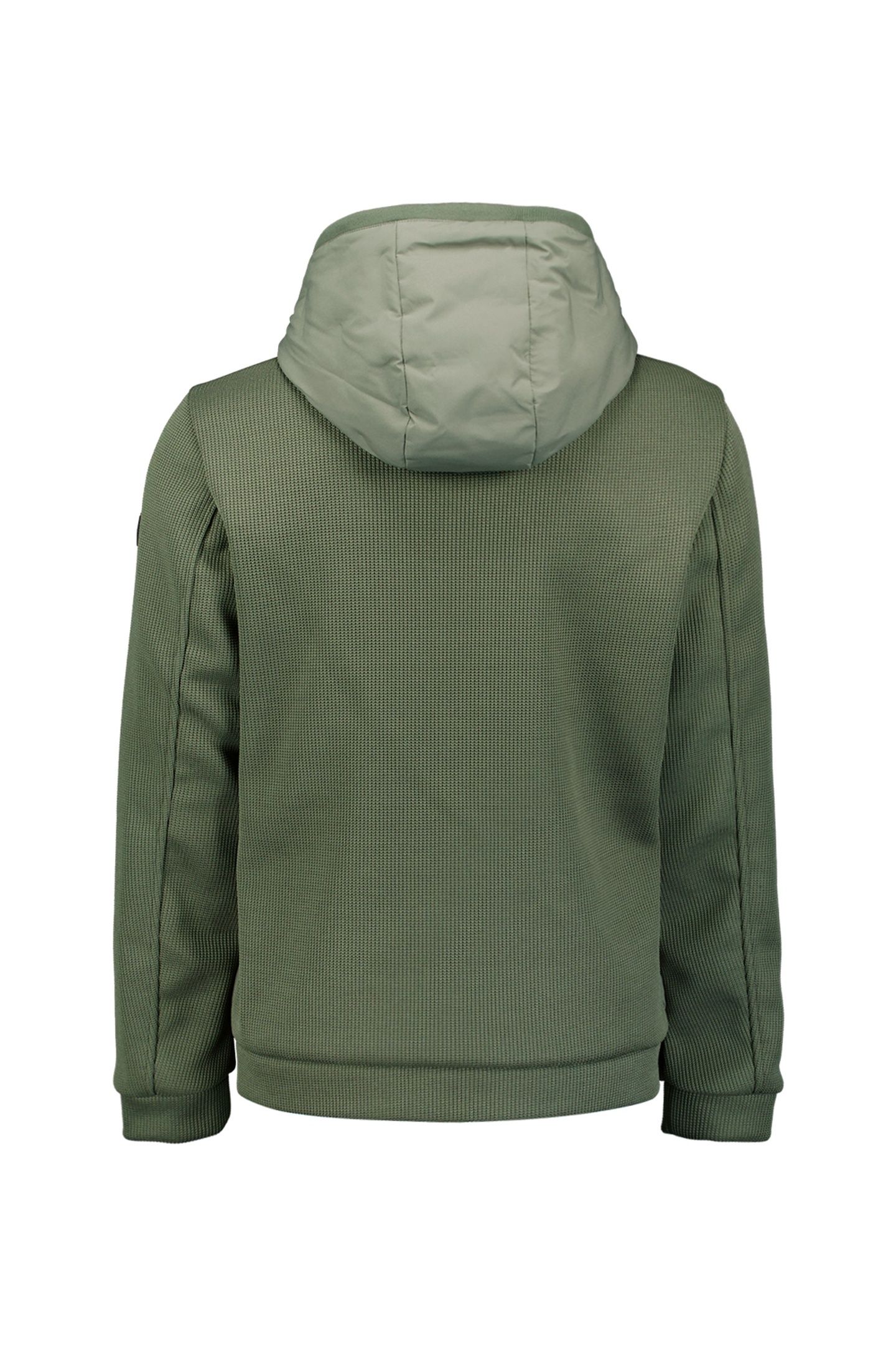 JACKET SHORT FIT SEALED HOODED KNITTED MIX STEEL 5