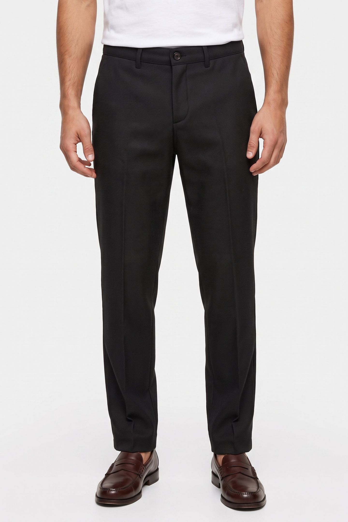 TROUSERS WITH PATCH POCKETS ON THE BACK BLACK 1