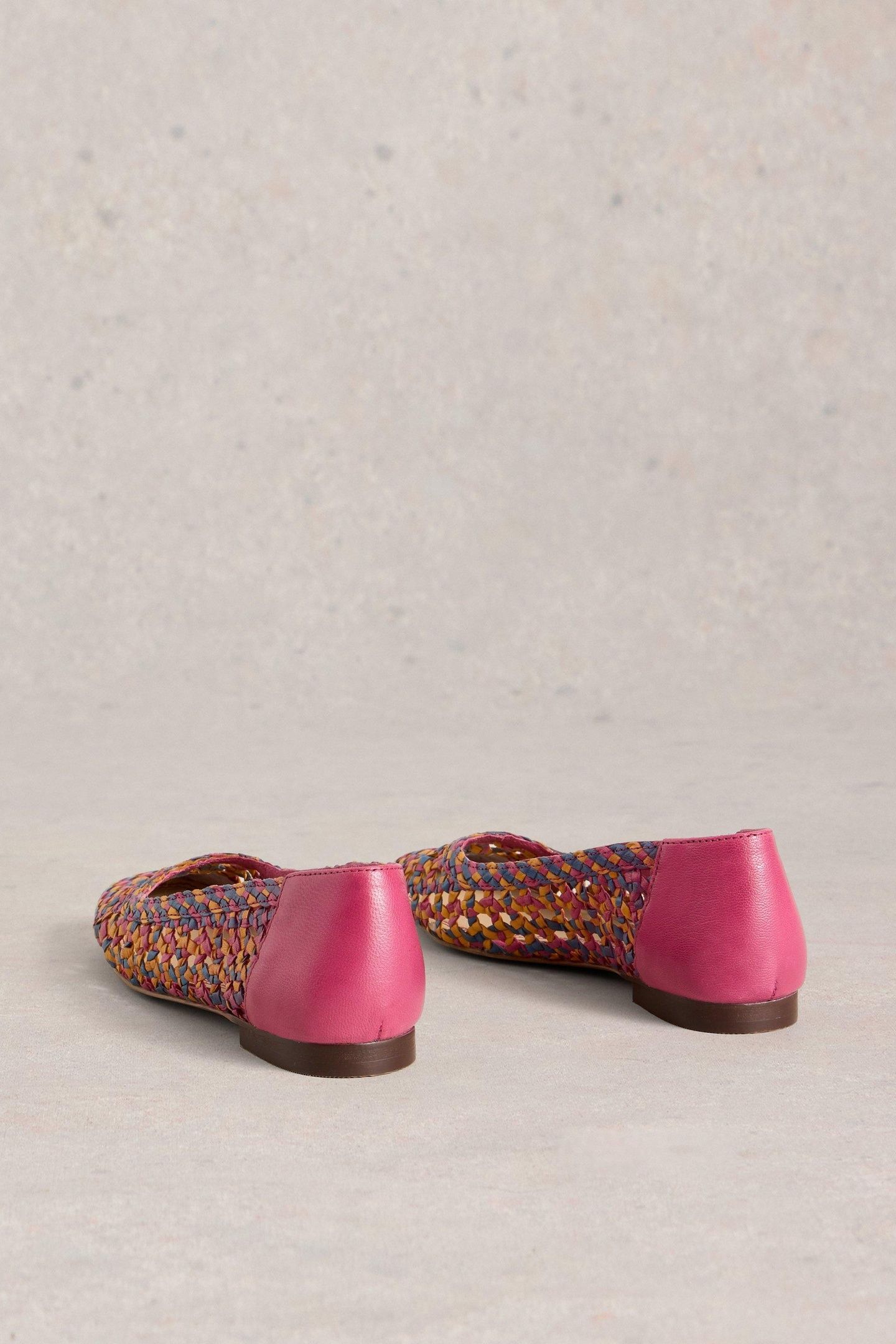 WINNIE WOVEN BALLERINA BRIGHT PINK 3