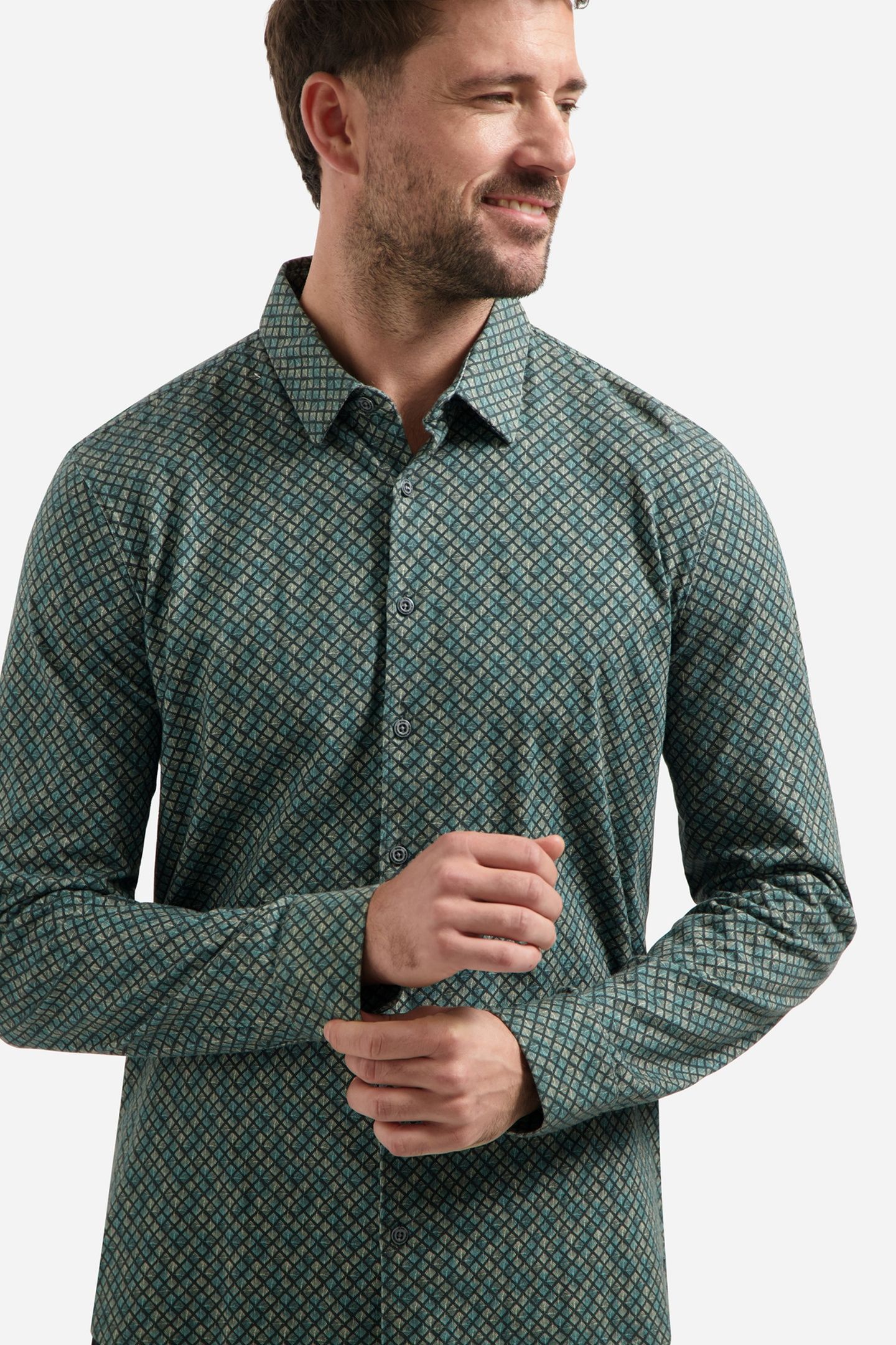 SHIRT JERSEY ALLOVER PRINTED DARK STEEL 6