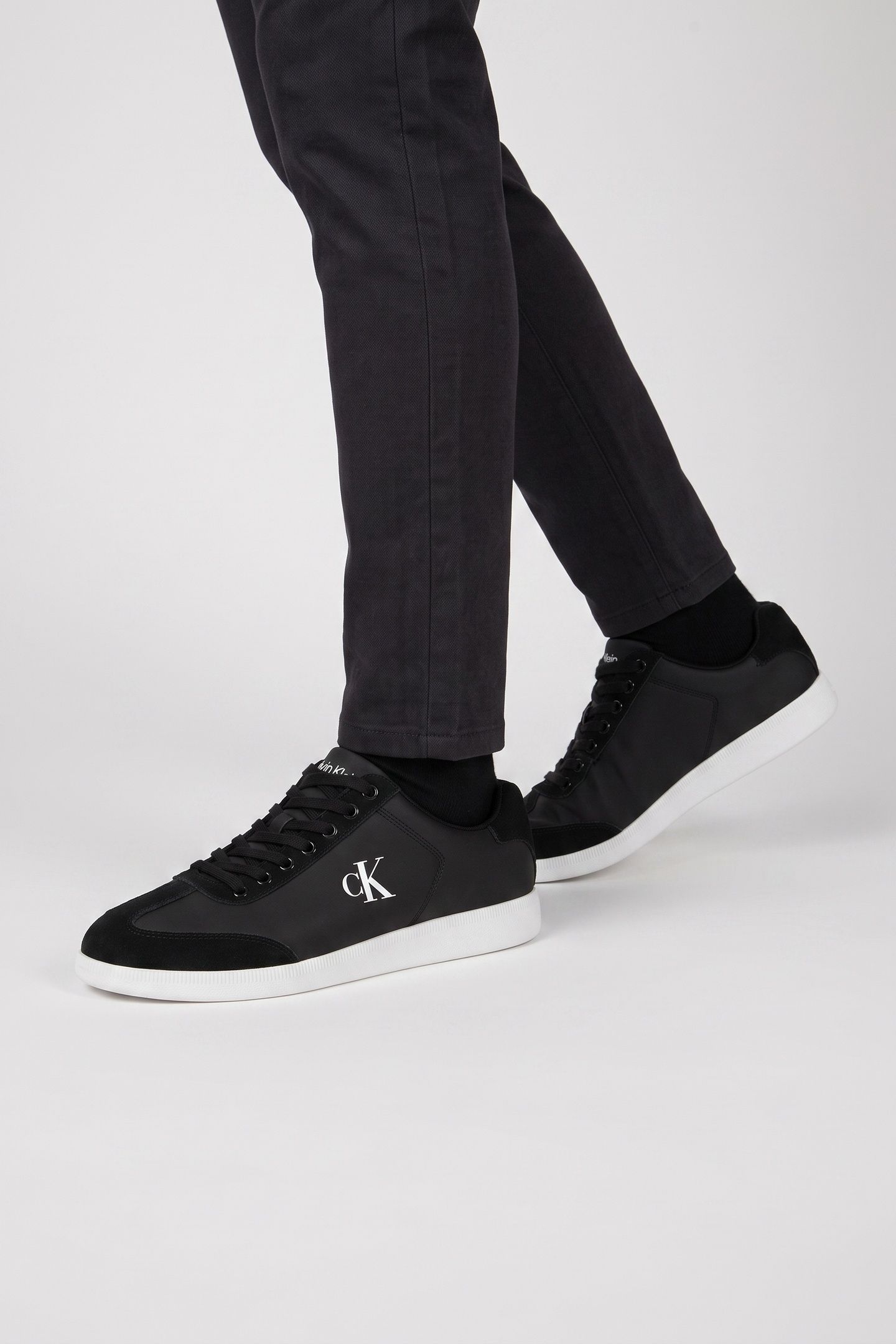 LOW CUPSOLE LACEUP SHOES BLACK 2