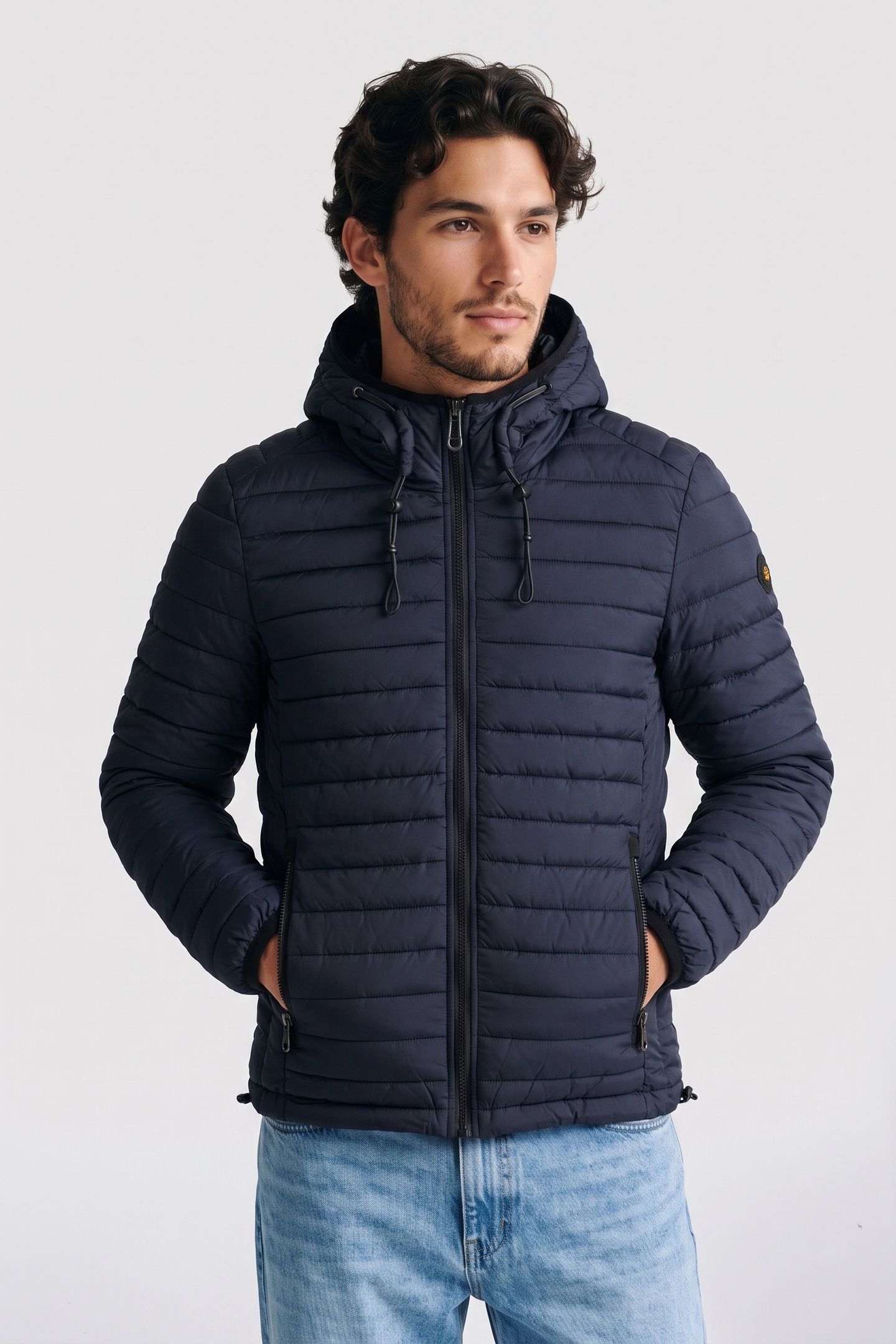 JACKET HOODED SHORT FIT PADDED NIGHT 1