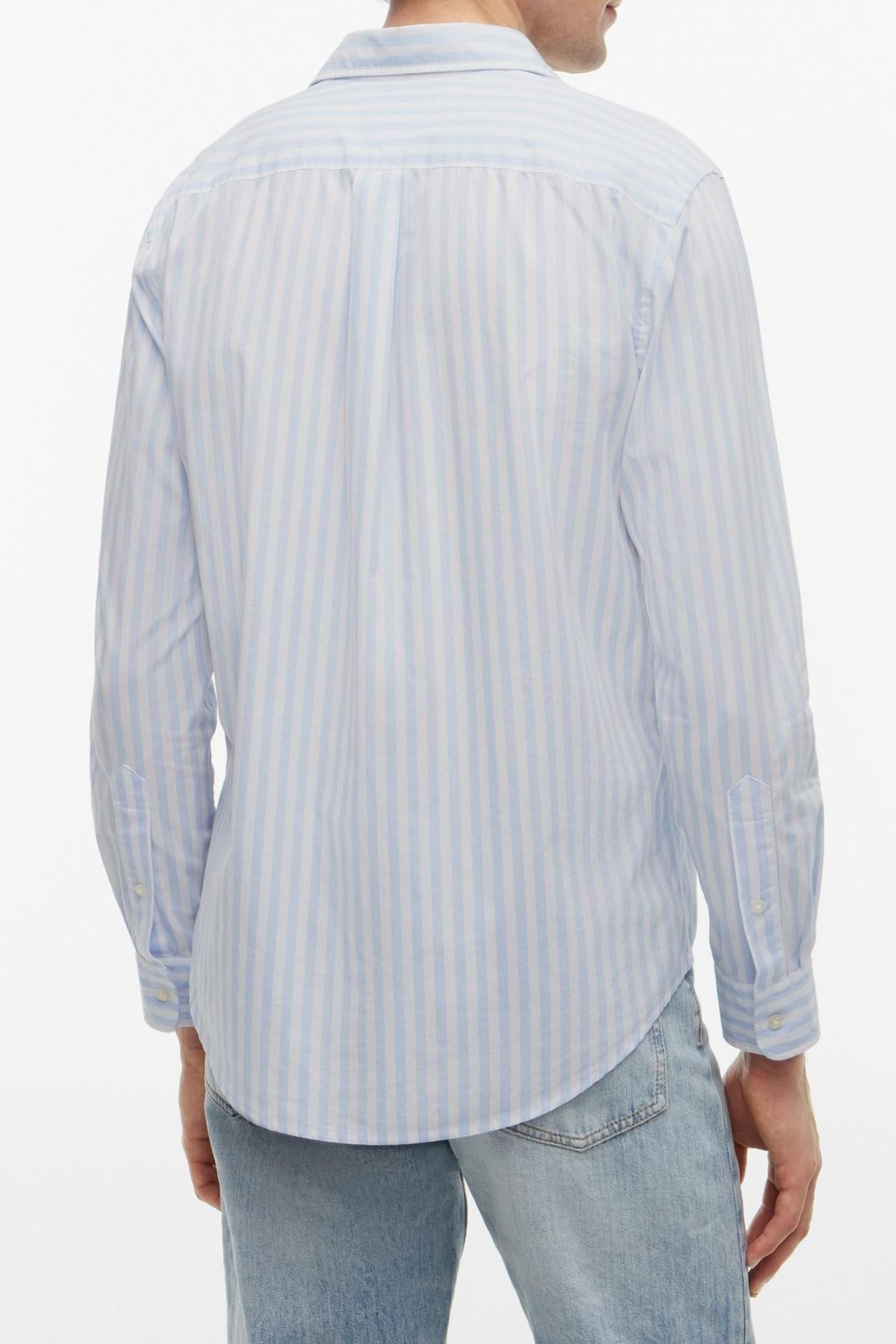 FLEX POPLIN CLASSIC SWEET BLUE/STRIPE 2