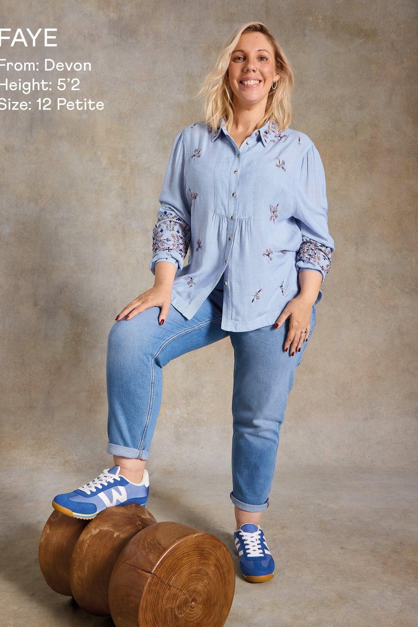 GERI EMBROIDERED SHIRT BLUE MULTI 7