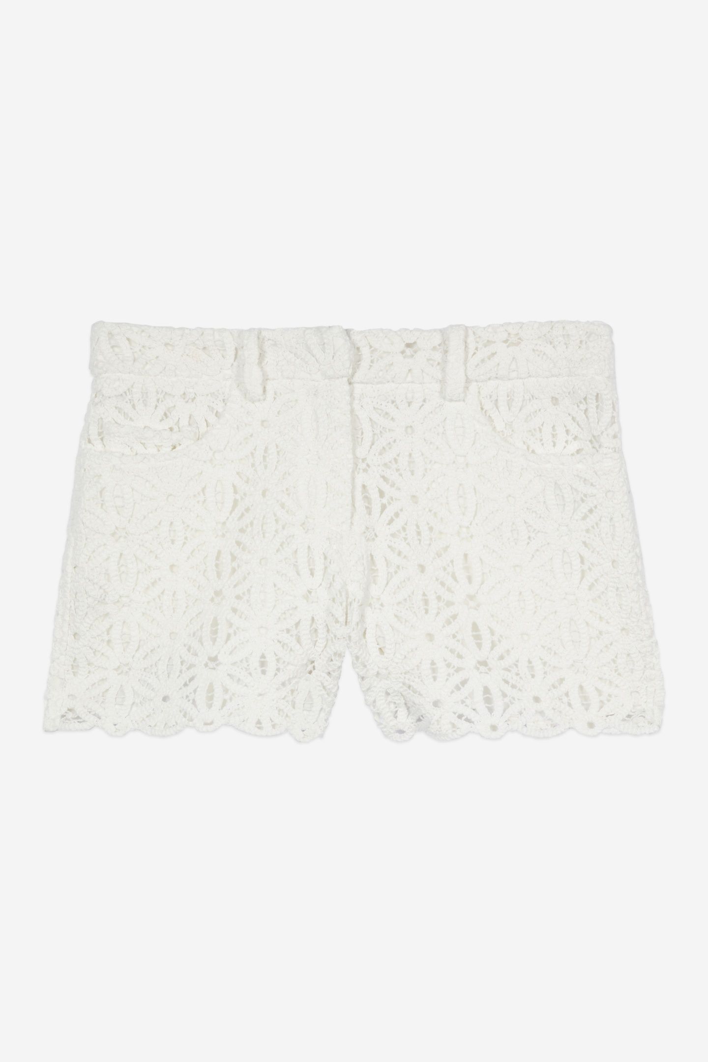 GUIPURE SHORTS WHITE 5