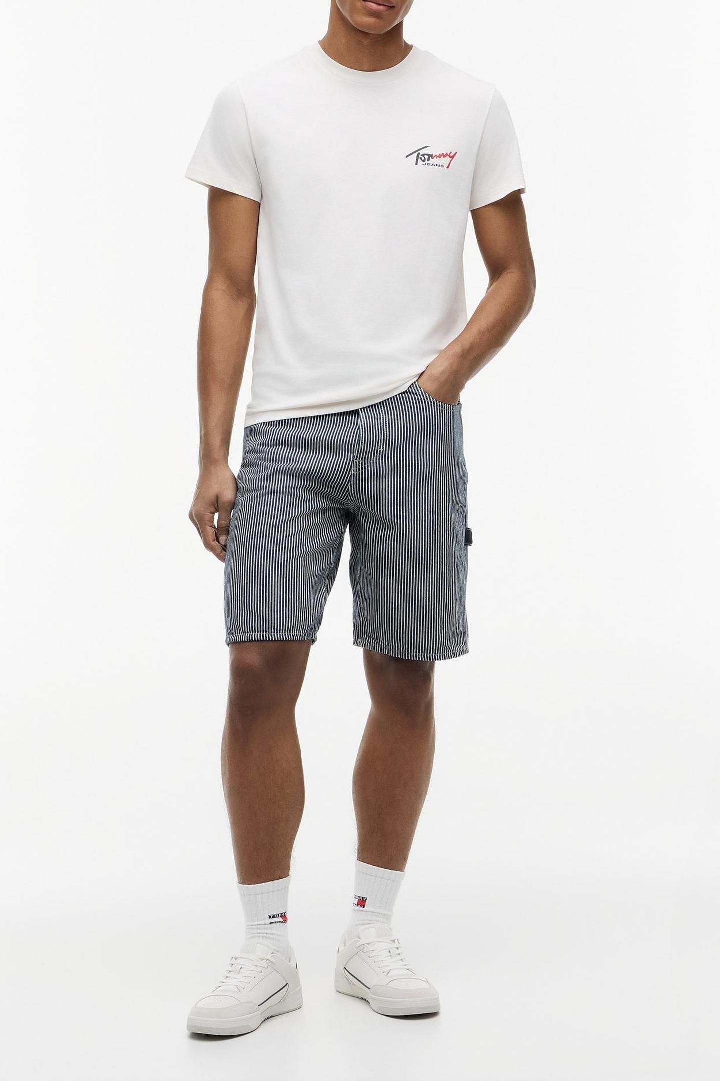 SLIM SIGNATURE LOGO T-SHIRT ANCIENT WHITE 4