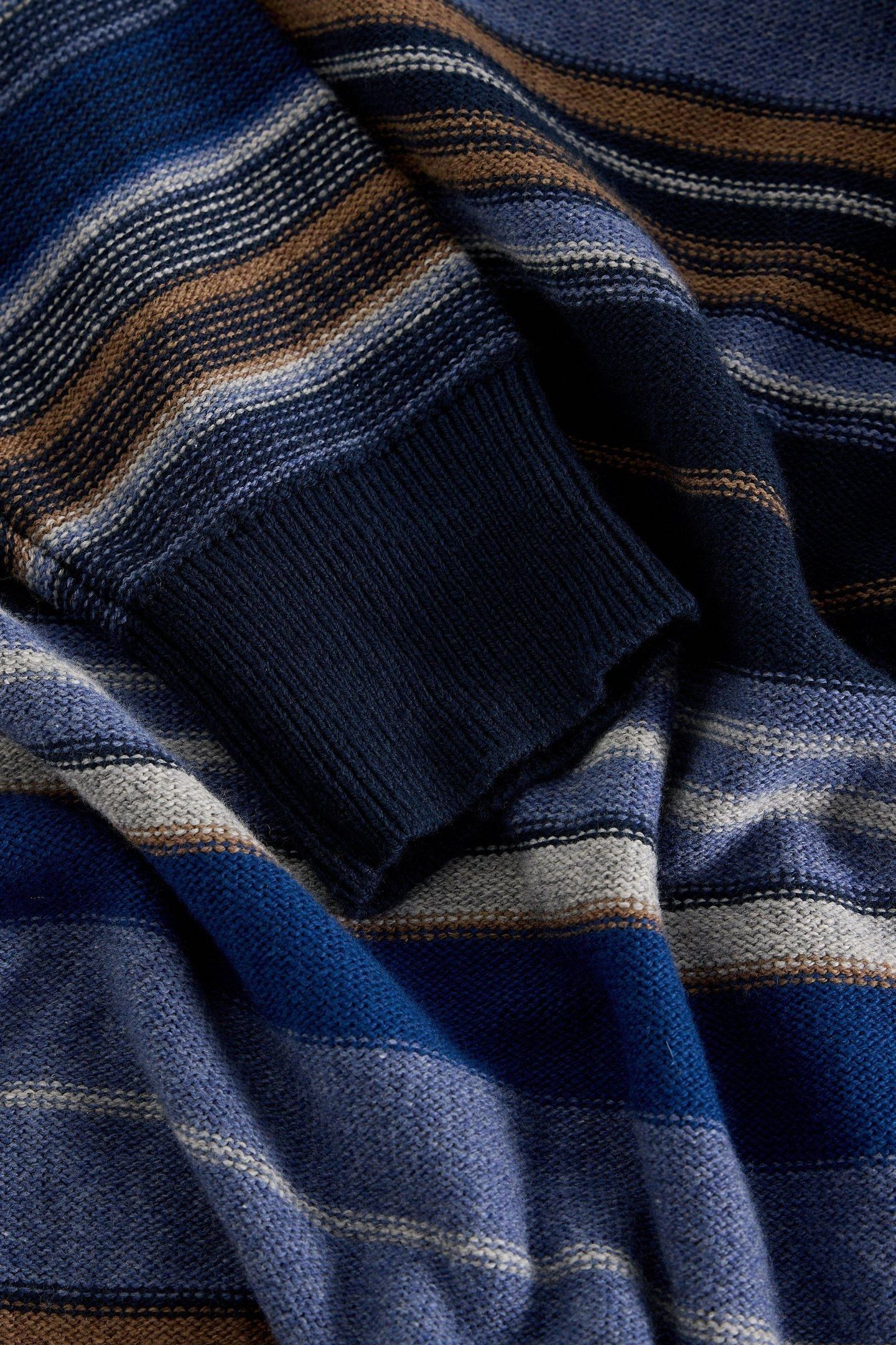 ABSTRACT STRIPE CREW BLUE MULTI 4