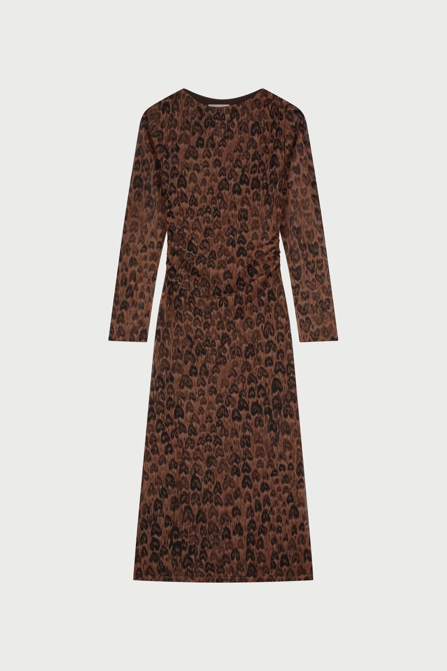 ASHLEY DRESS BURNT SUGAR/BLACK 4