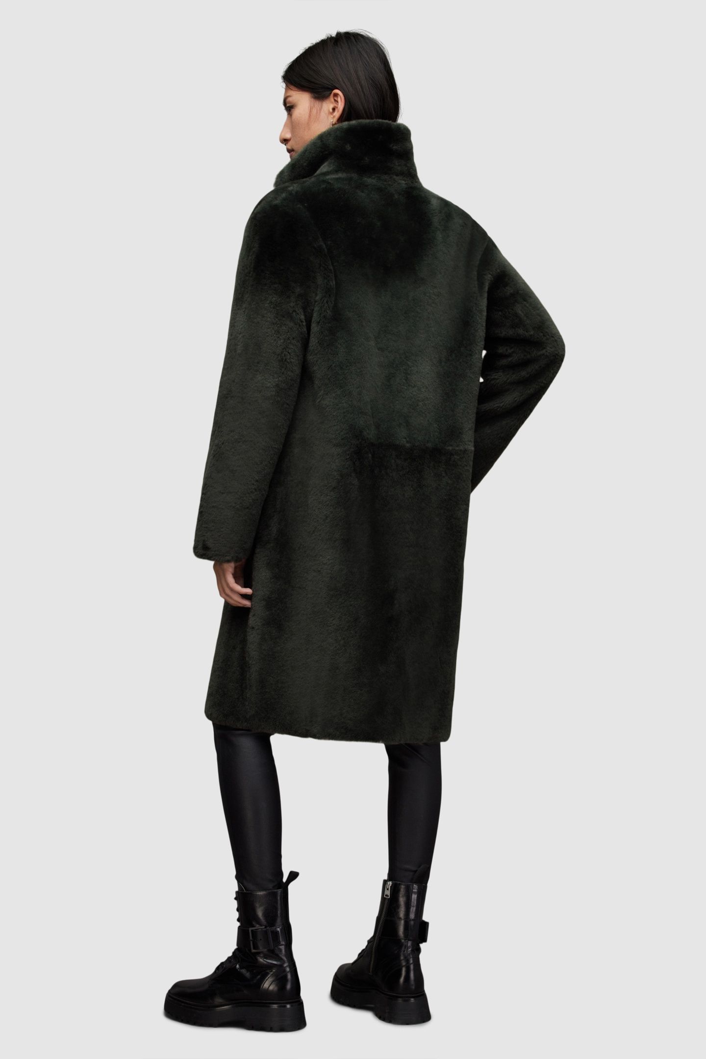 SERRA SHEARLING COAT SYCAMORE GREEN 7
