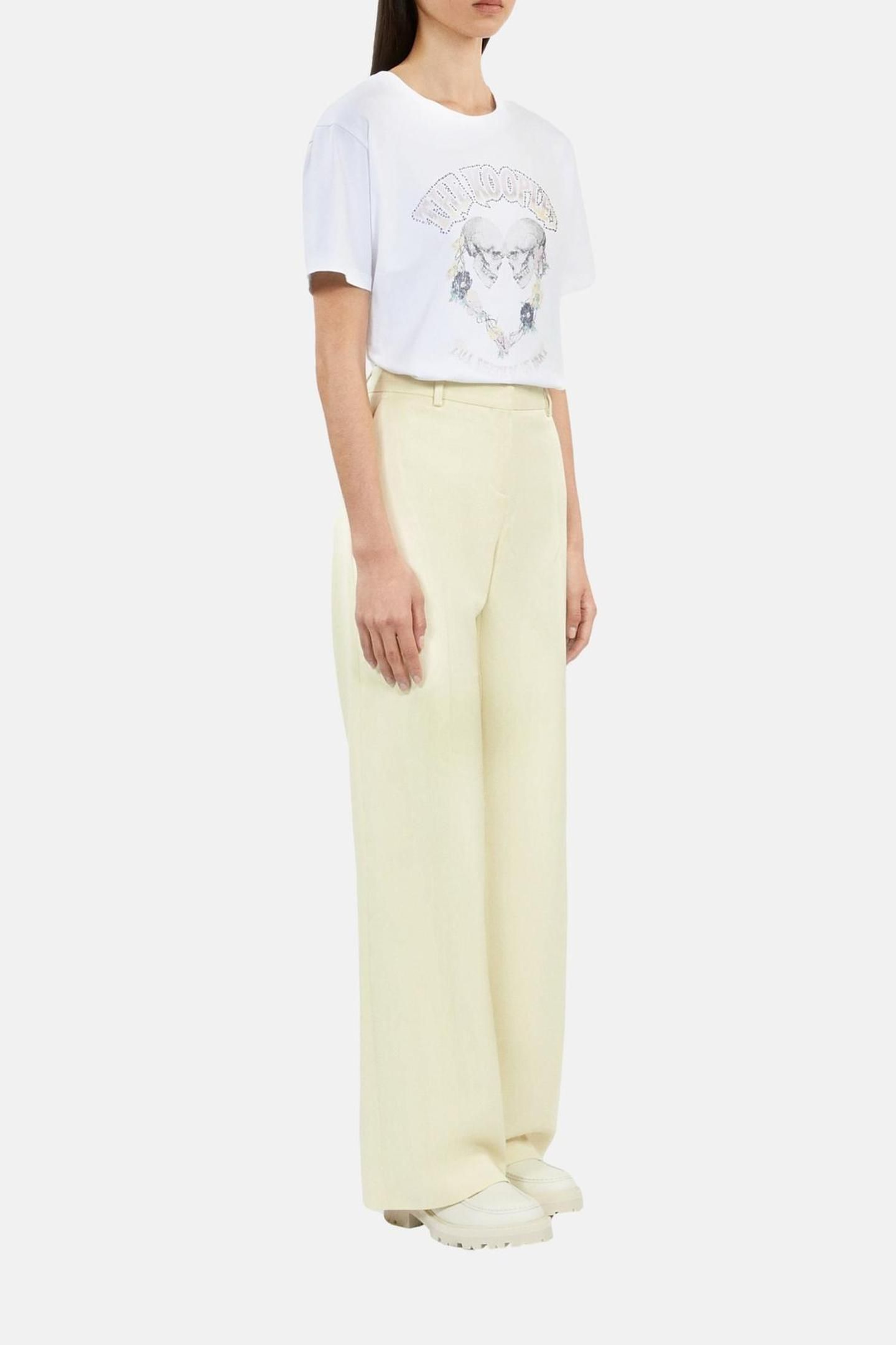 FLARE SUIT PANTS BRIGHT YELLOW 5