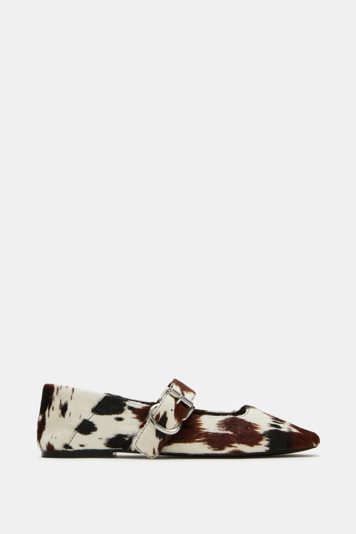 JENNI-C FLAT SHOES TAN/WHITE PONY 1