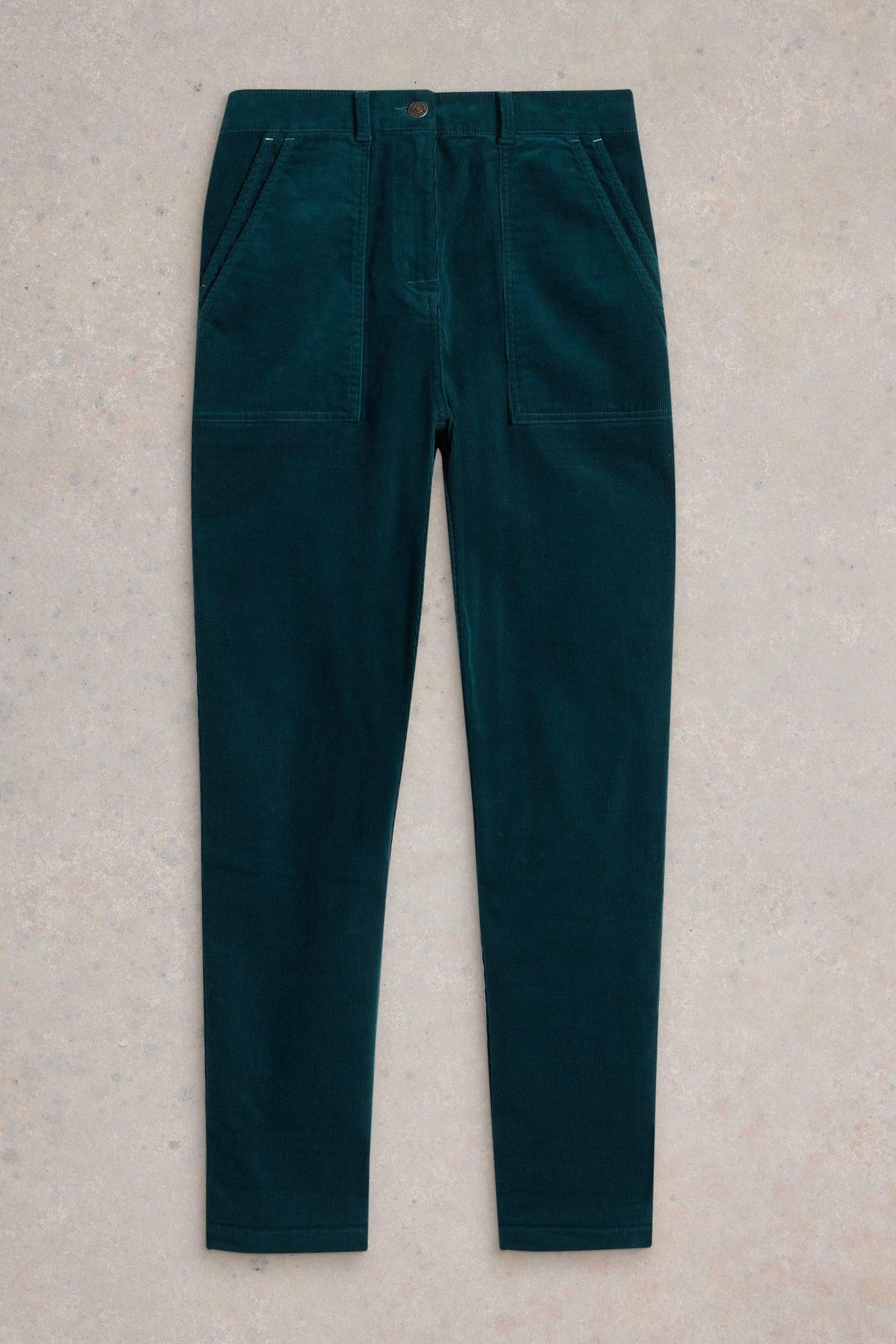 TWISTER CORD TROUSER DARK GREEN 4