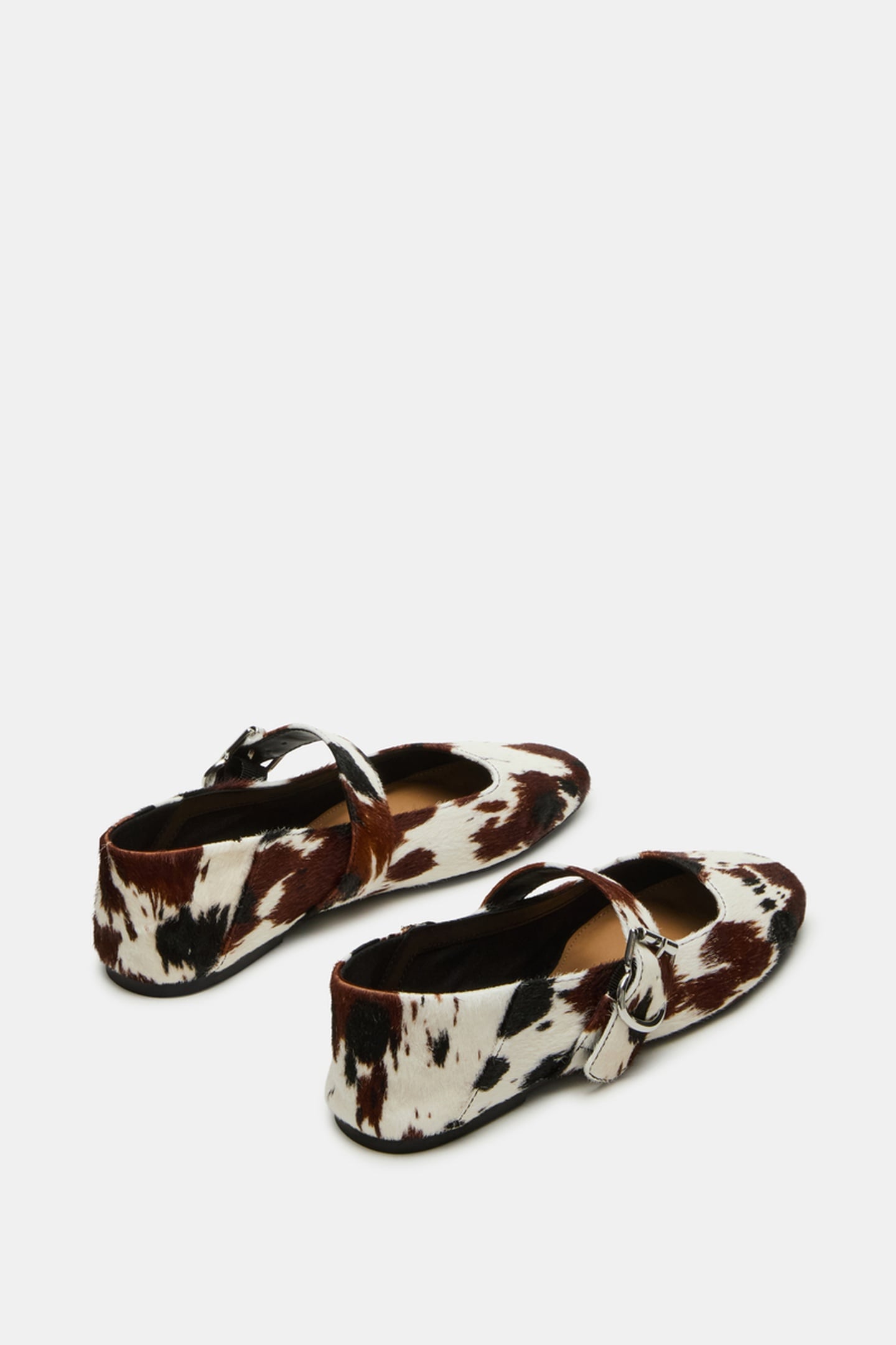 JENNI-C FLAT SHOES TAN/WHITE PONY 2