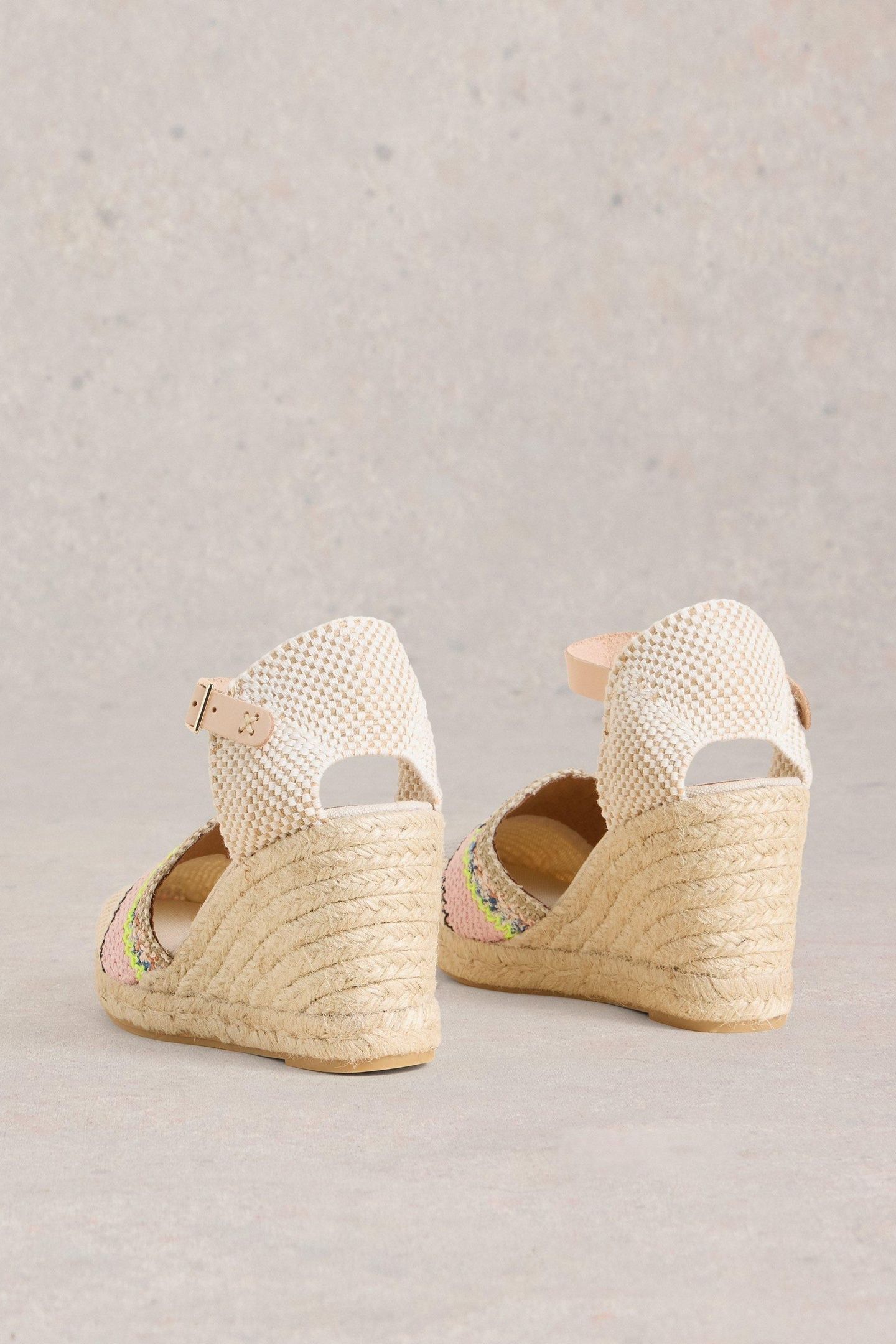 CROCHET ESPADRILLE WEDGE IVORY MULTI 4