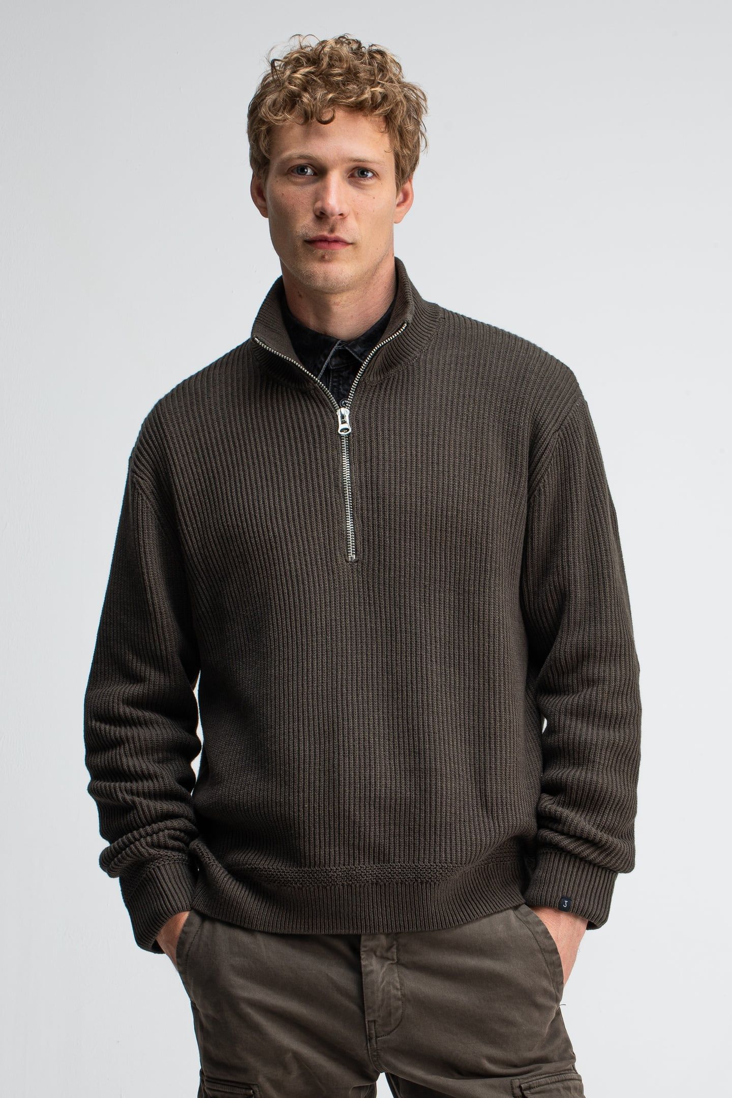 GALWAY HALF ZIP MOCHA BROWN 1