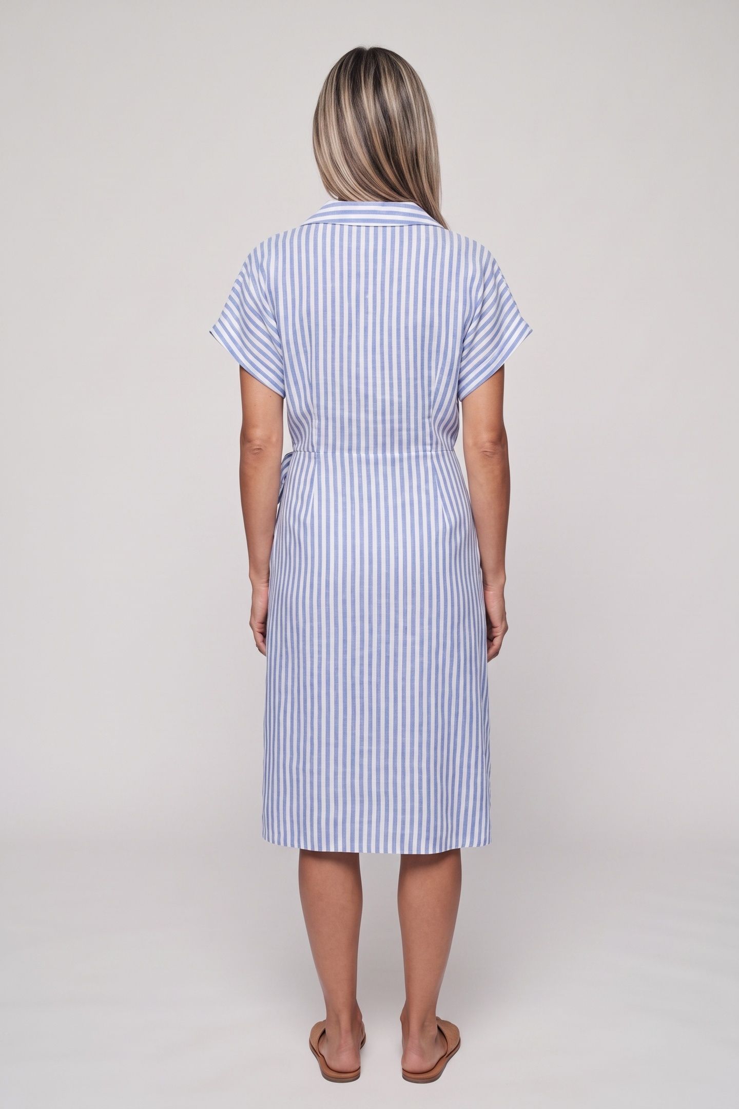 FRANCA WRAP DRESS BLUE 2