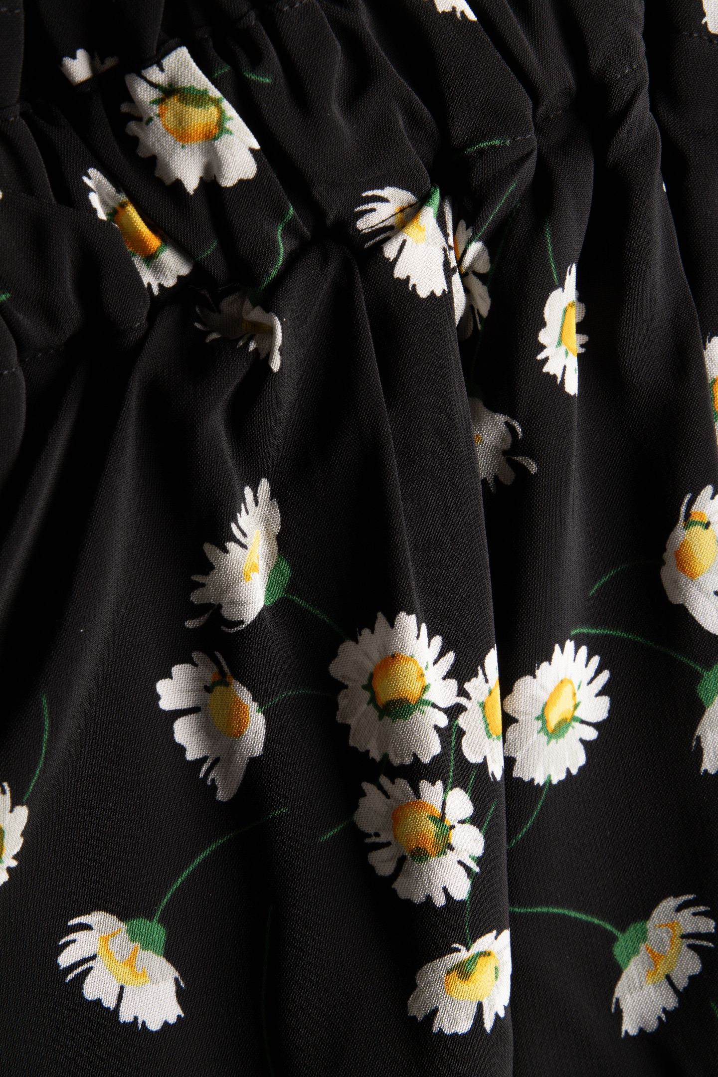 SLEEVELESS RUFFLED LONG DRESS BLACK WHITE 4