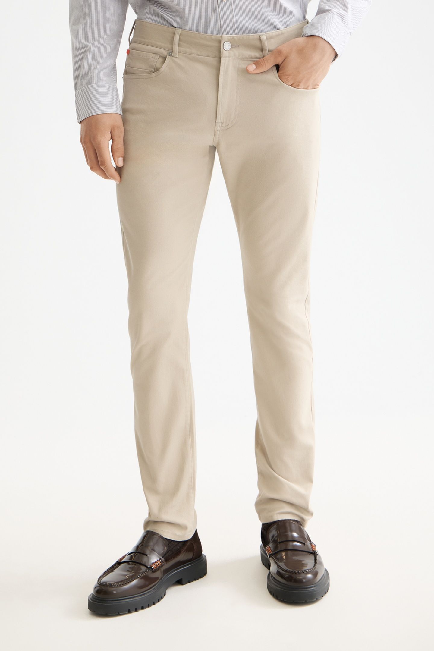 RALSTON- COTTON-BLEND TWILL REGULAR SLIM FIT 5-POCKET PANT P 2