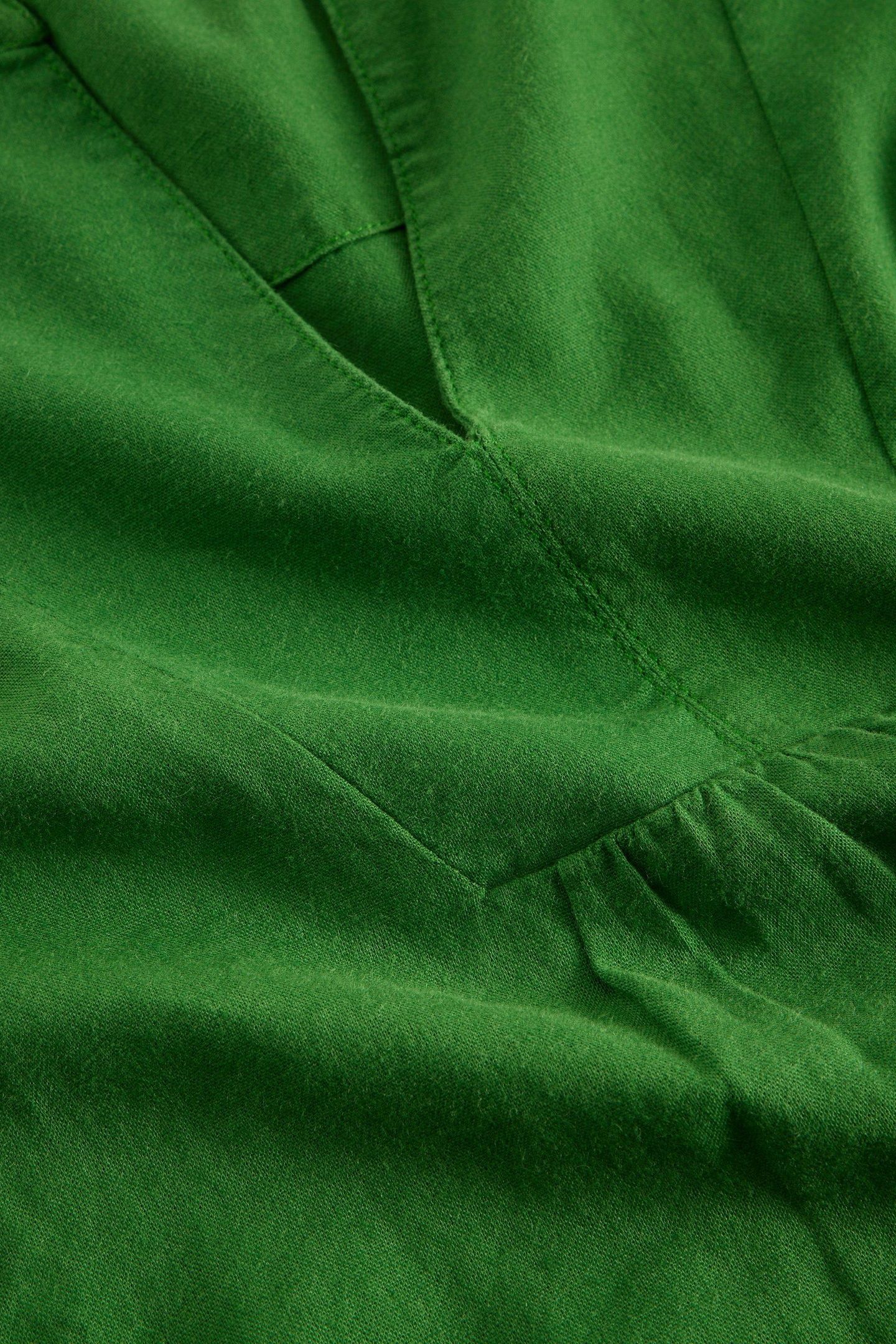 ASH LINEN BLEND TOP MID GREEN 6