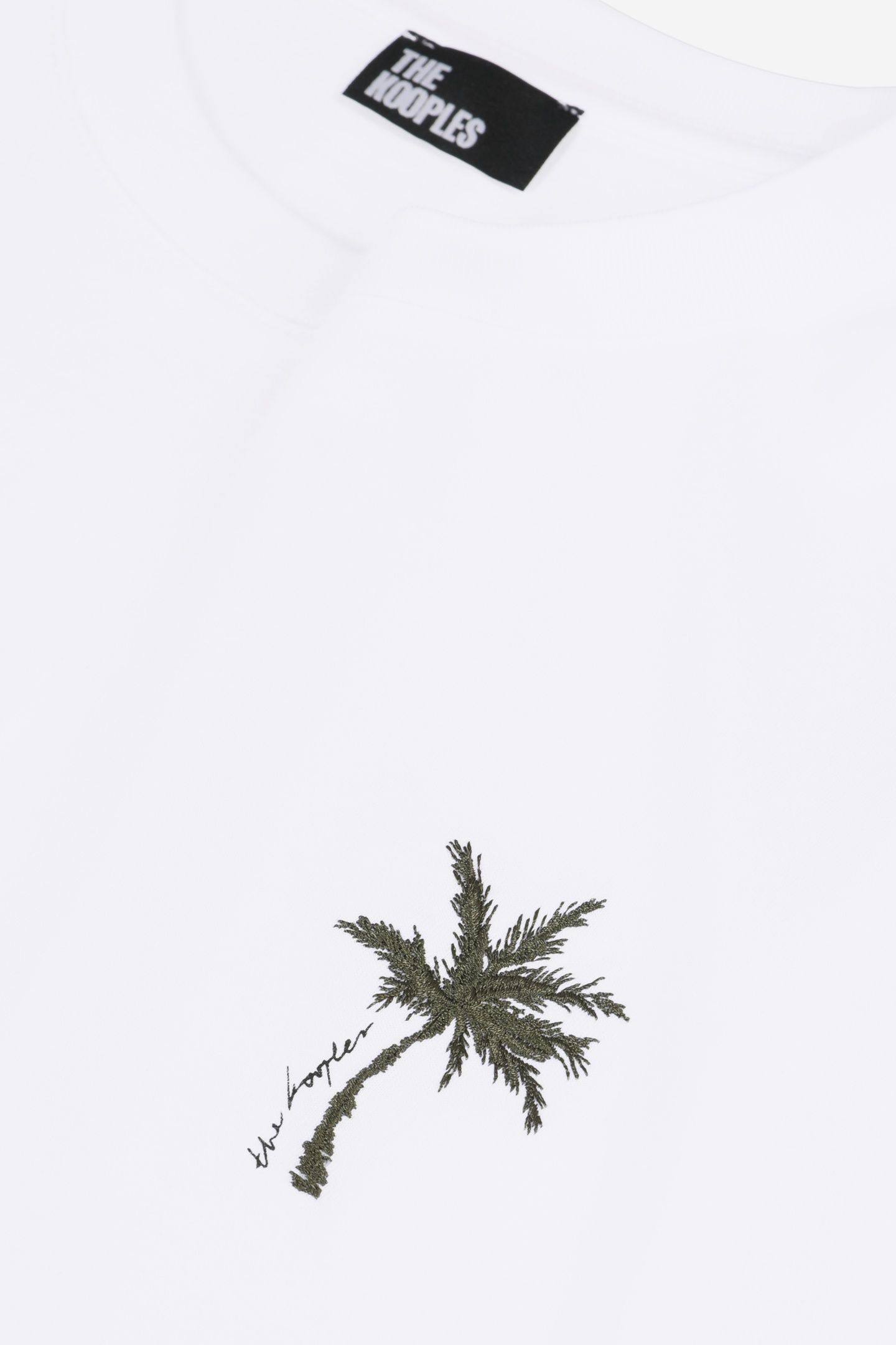 SHORT-SLEEVED T-SHIRT WITH PALM TREE EMBROIDERY WHITE 6