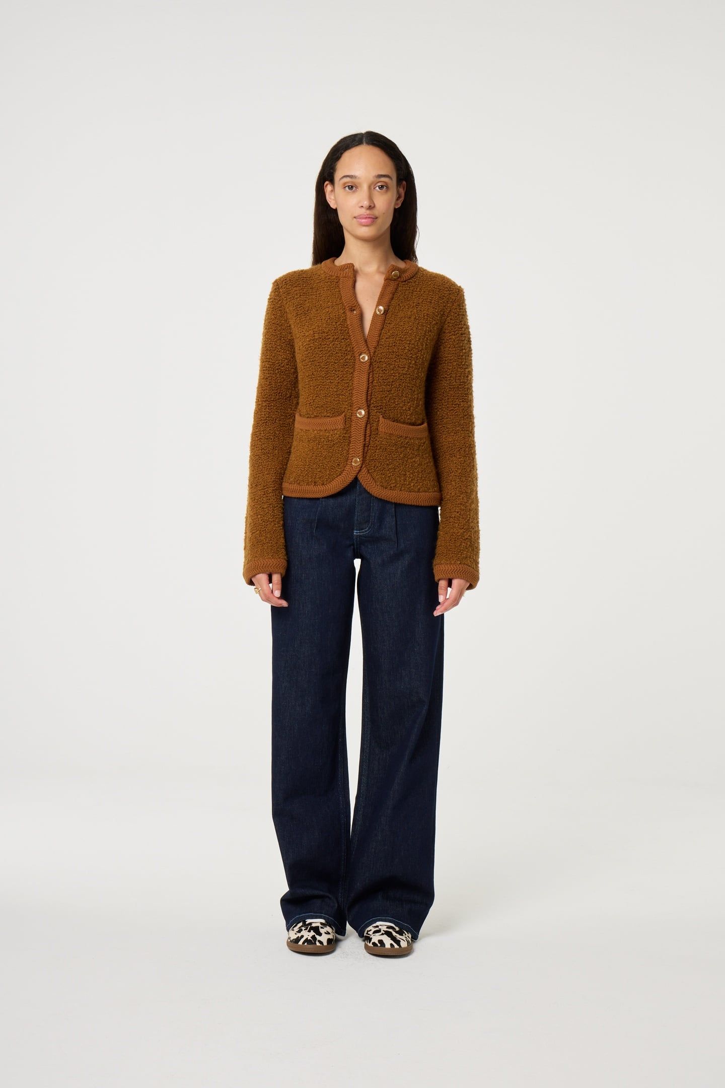 MARCIA CARDIGAN BURNT SUGAR 1