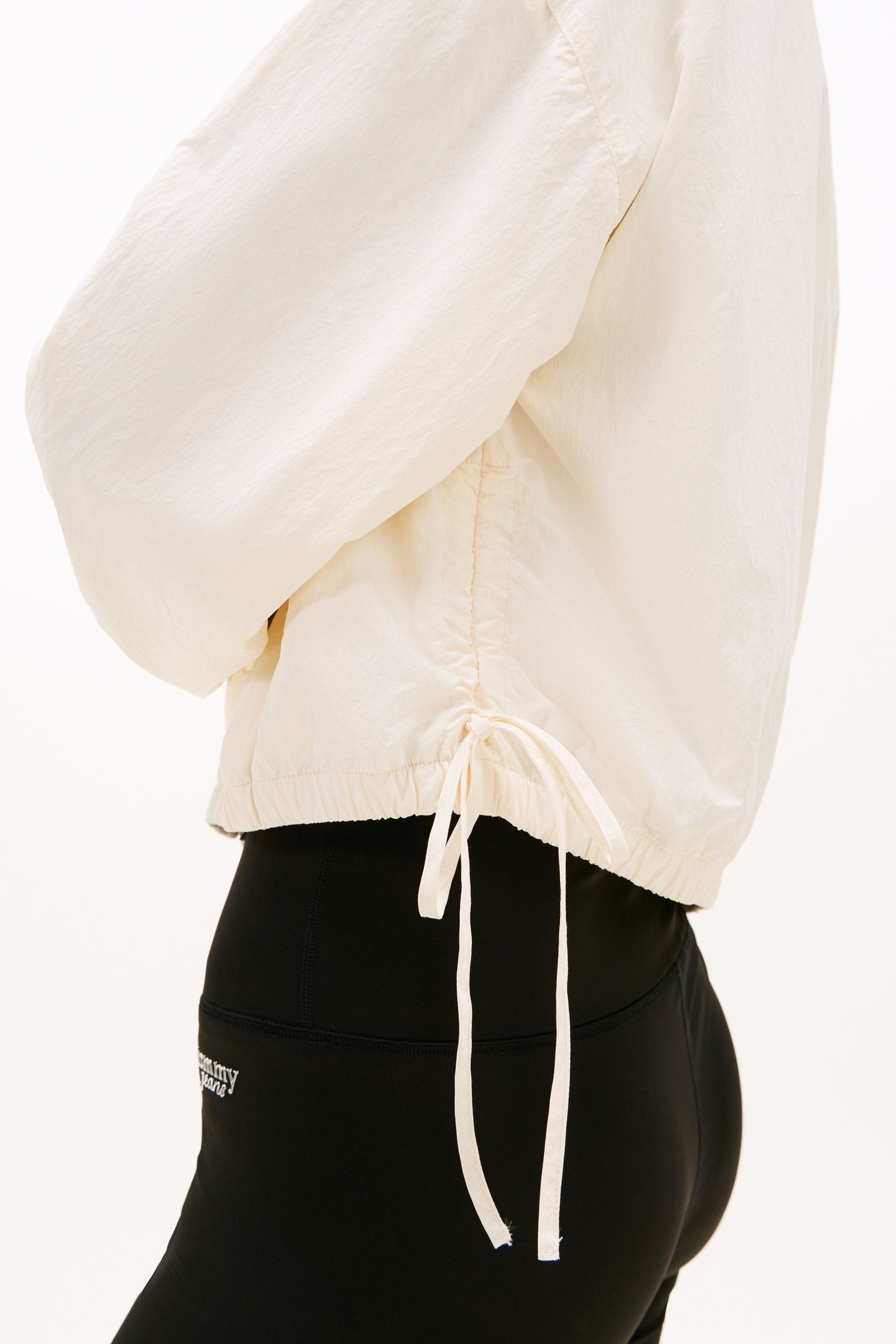 TIE SIDE HIGH NECK JACKET ANCIENT WHITE 5