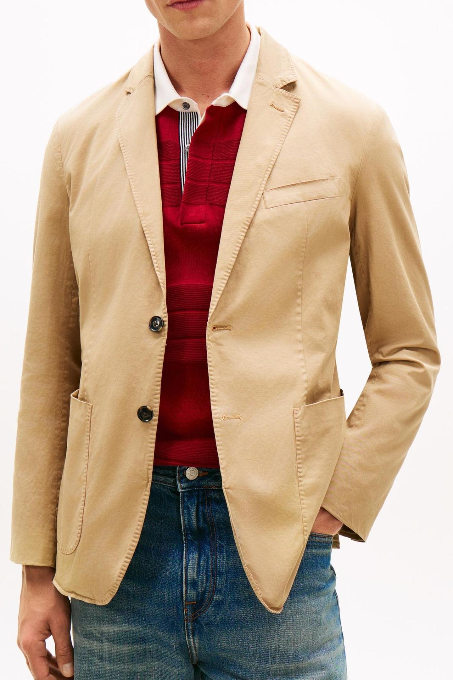 DC COTTON BLAZER SANDALWOOD 1