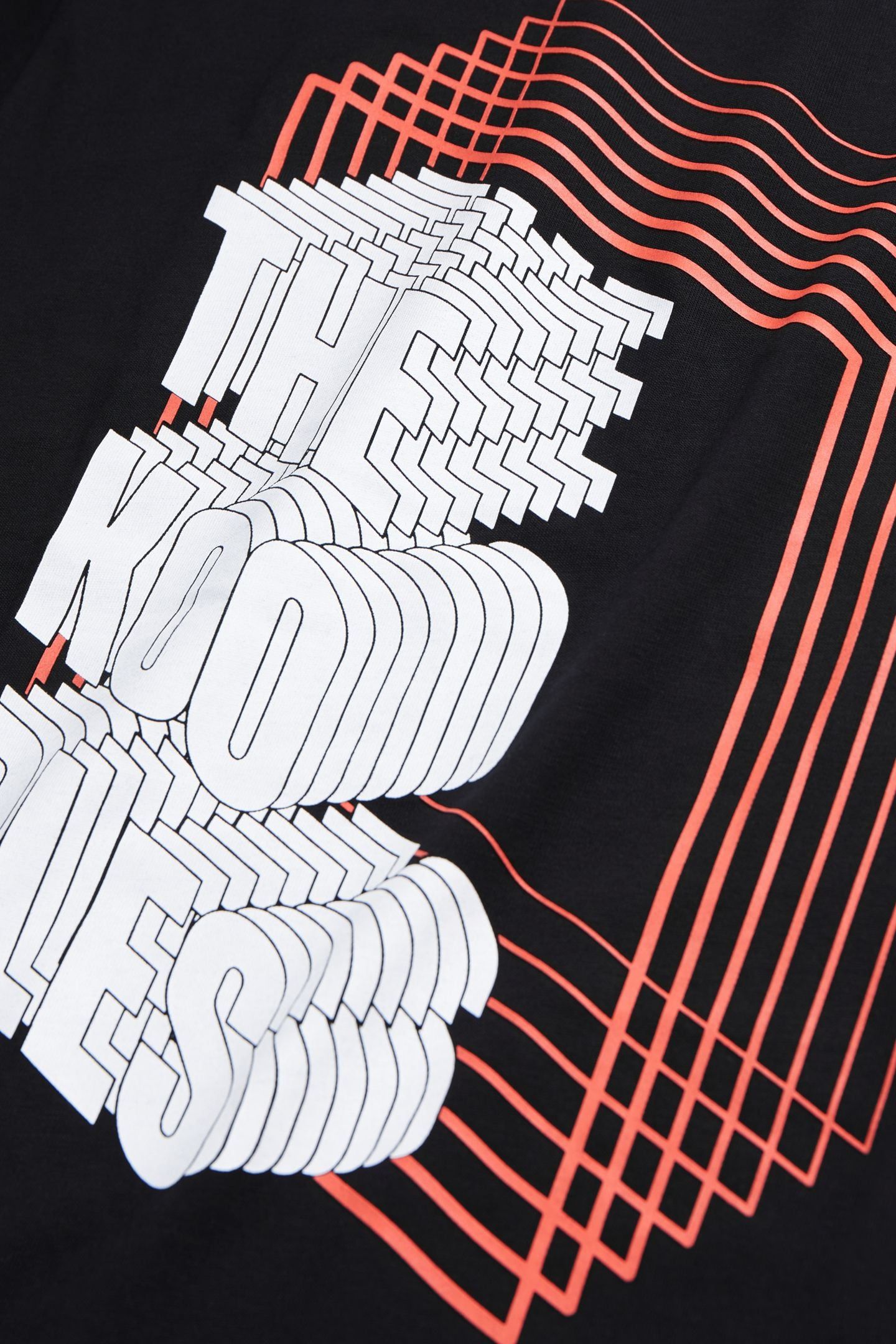 SHORT-SLEEVED T-SHIRT WITH NEON PRINT BY THE KOOPLES BLACK 6