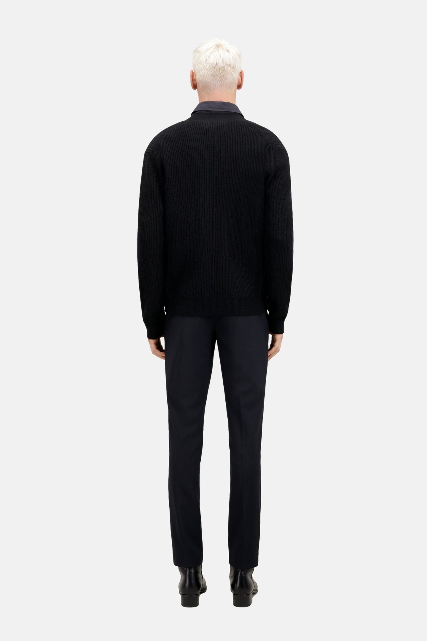 CARDIGAN WITH LOGO PATCH BLACK 4