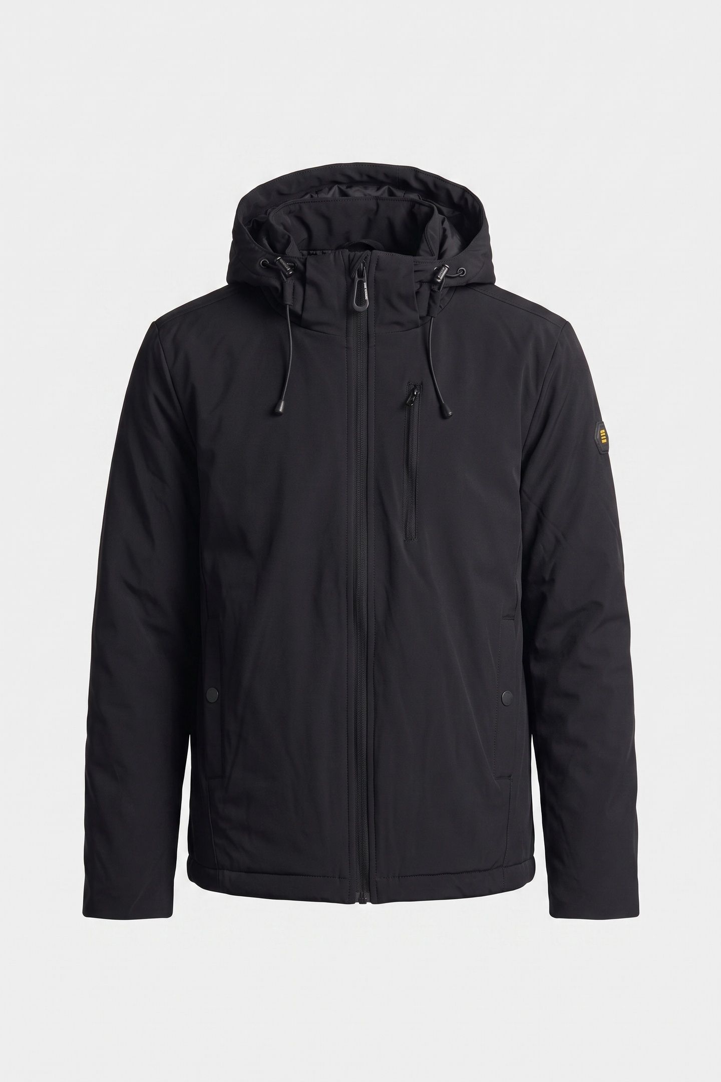 JACKET SHORT FIT HOODED PADDED BLACK 3