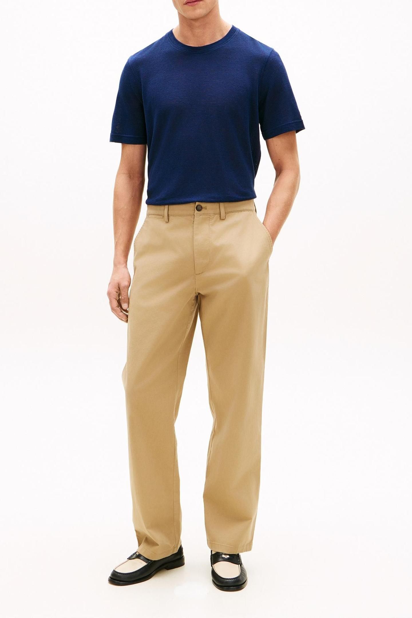 DC LINEN TEE NAVY IRIS 2