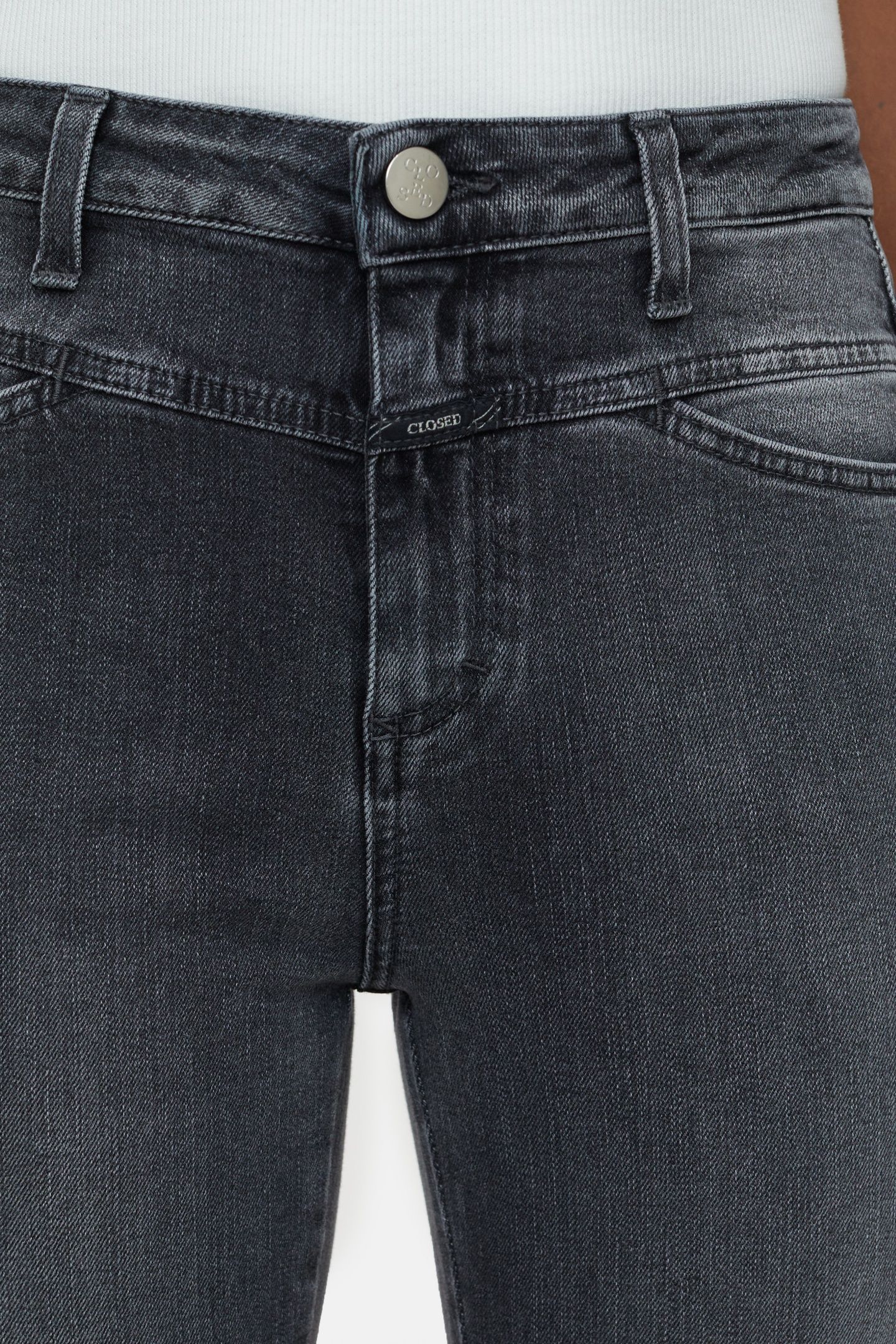 SKINNY PUSHER JEANS MID GREY 5