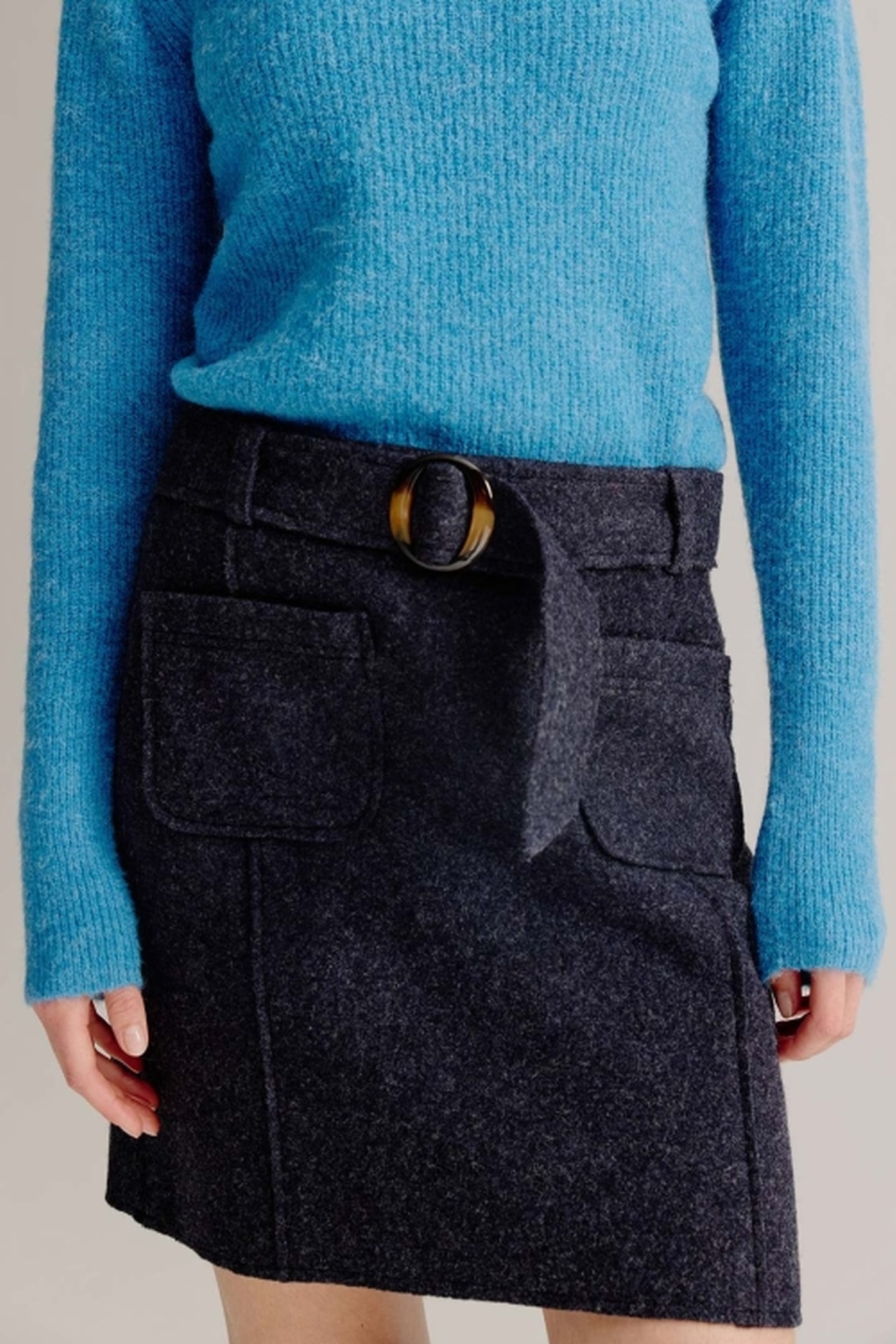 LOUISA SKIRT NAVY MELANGE 5