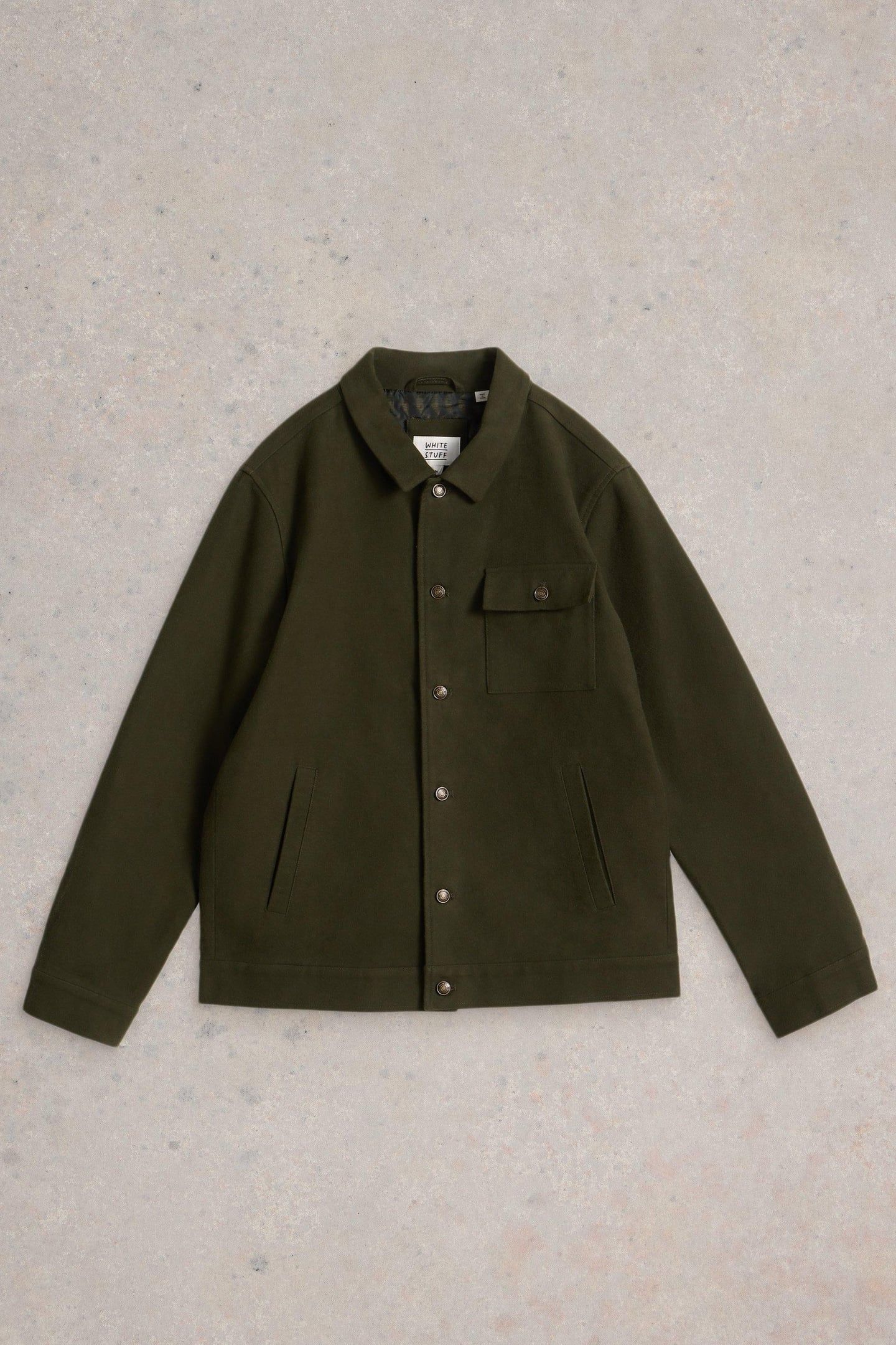 MOLESKIN JACKET DARK GREEN 1