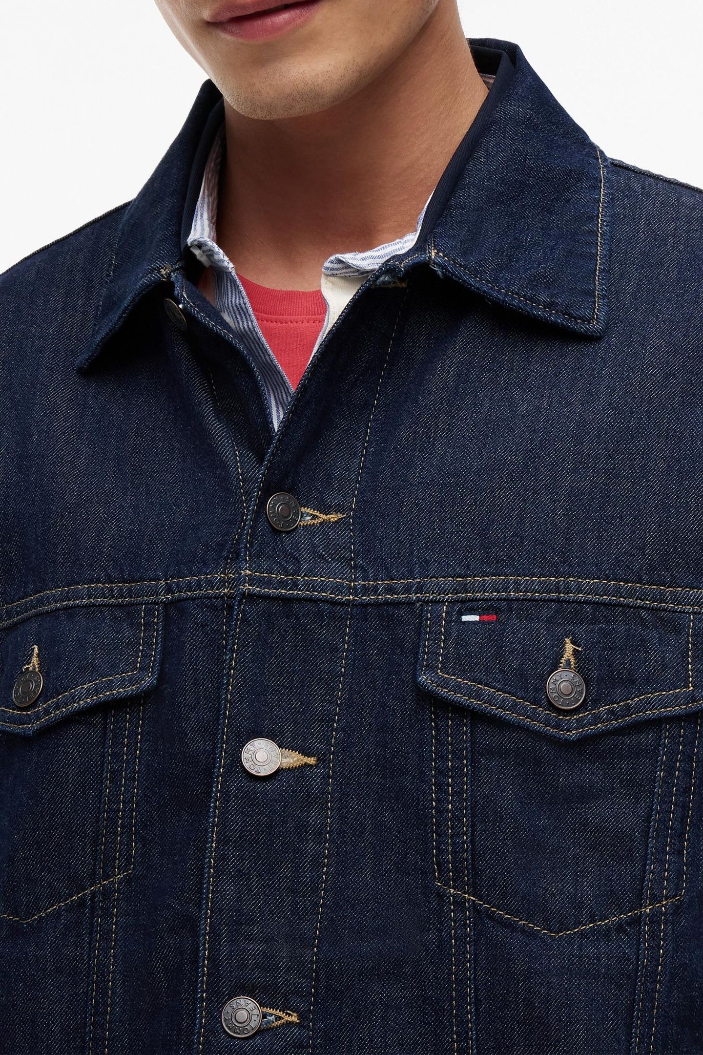 JAIMIE RELAXED TRUCKER JACKET DENIM DARK 5