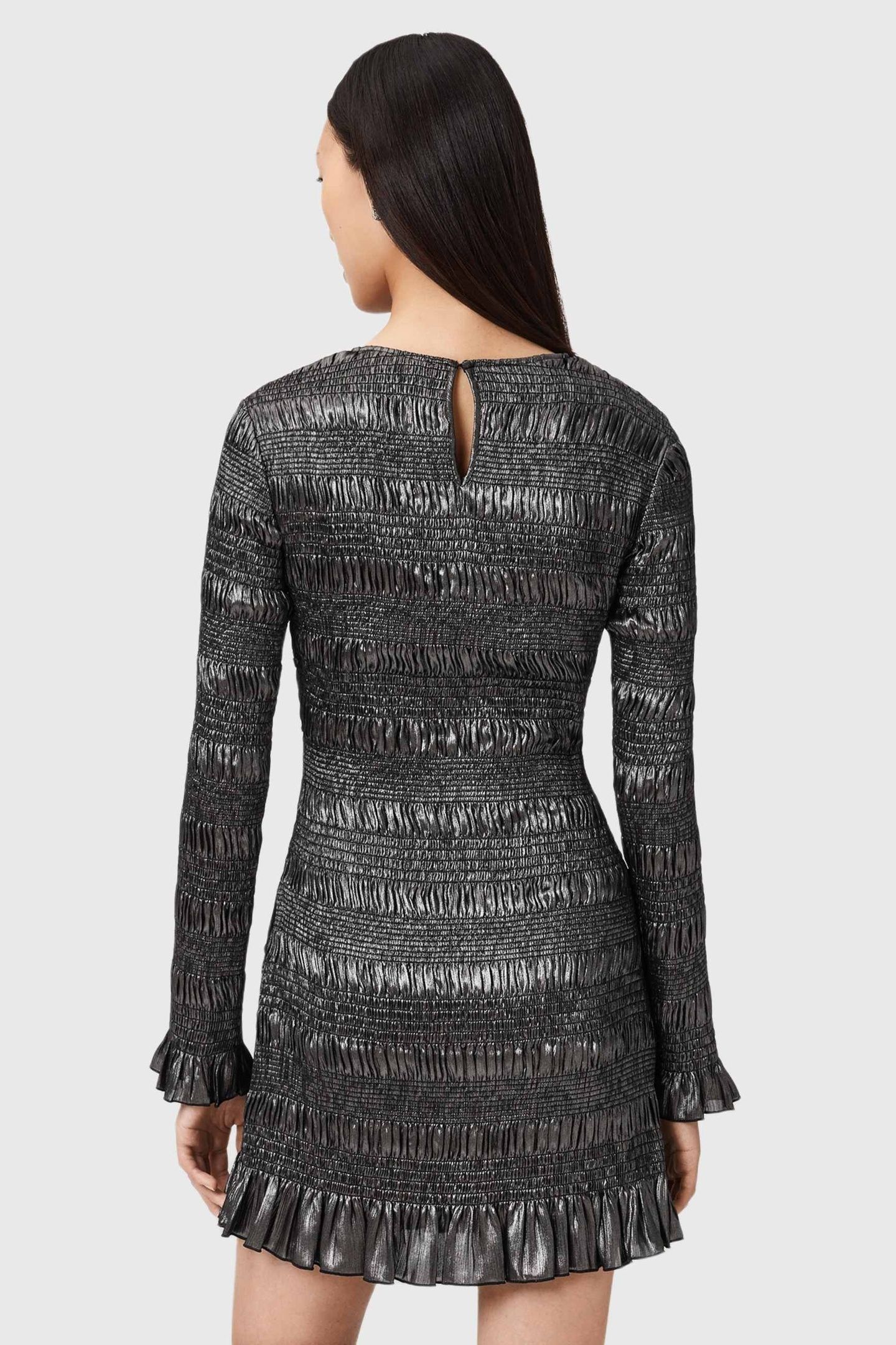 CARLI MINI DRESS GUNMETAL GREY 4
